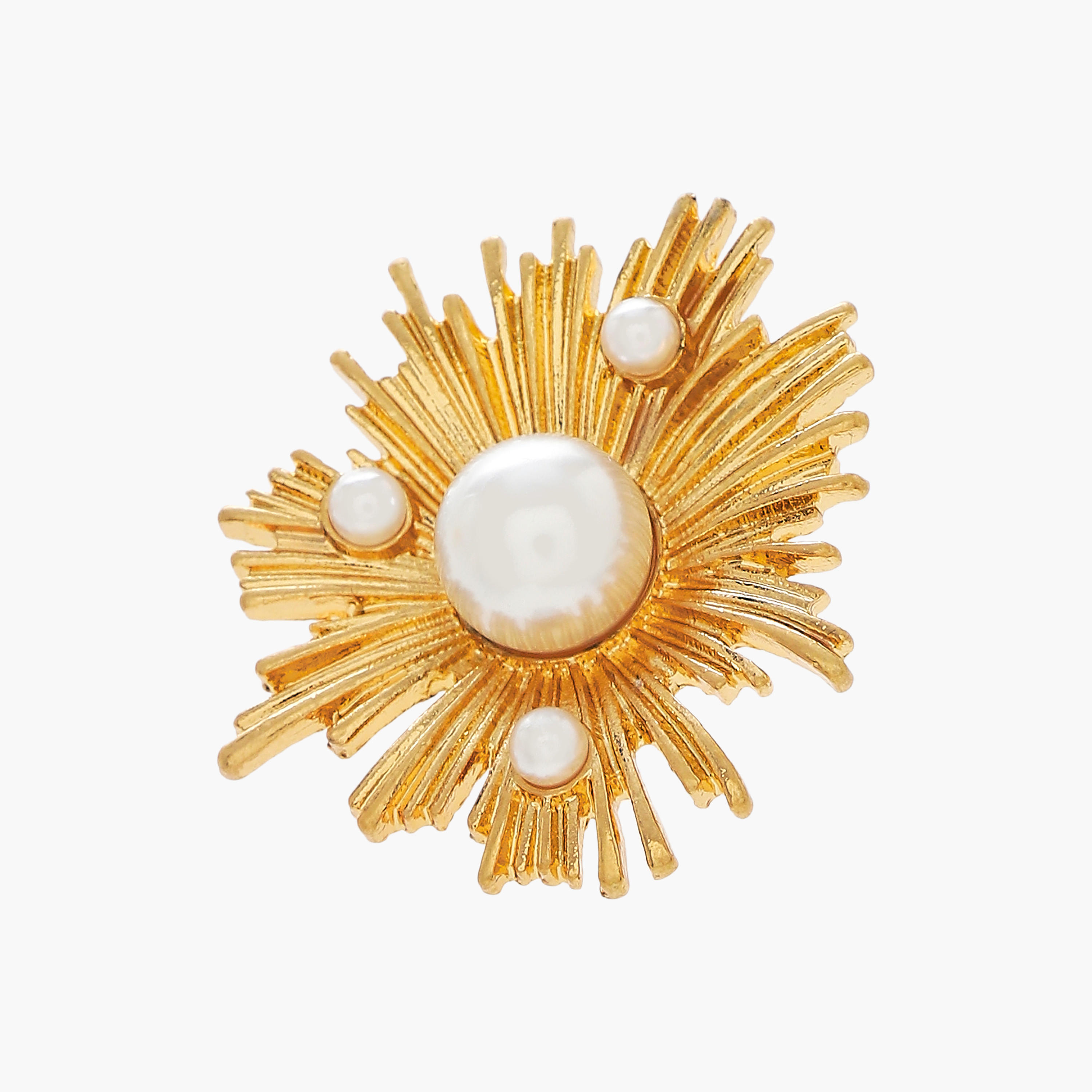 أقراط بلون ذهبي مزينة باللؤلؤ بمكبس إغلاق خلفي-women-watchesandjewellery-jewellery-earrings-image-4