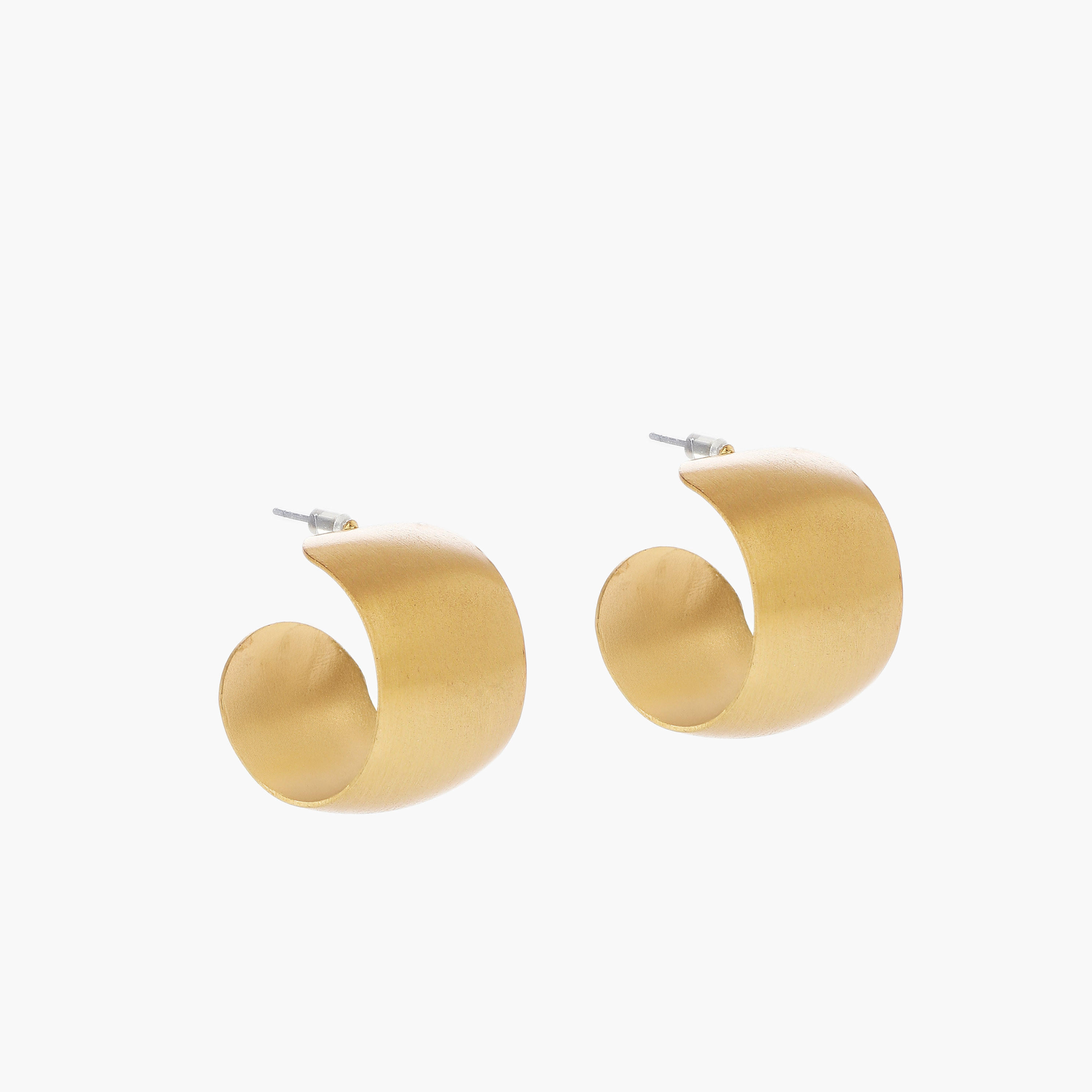 Metal Stud Earrings with Pushback Closure-women-watchesandjewellery-jewellery-earrings-image-2