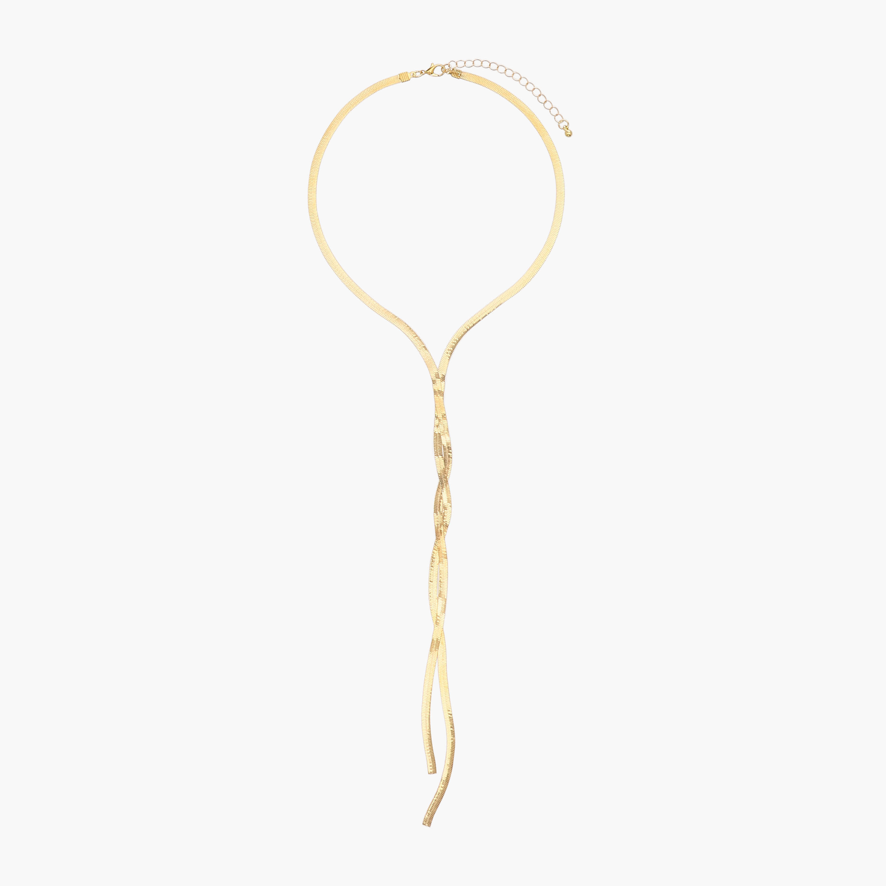 عقد معدن بتصميم ملتوي-women-watchesandjewellery-jewellery-necklacesandpendants-image-1