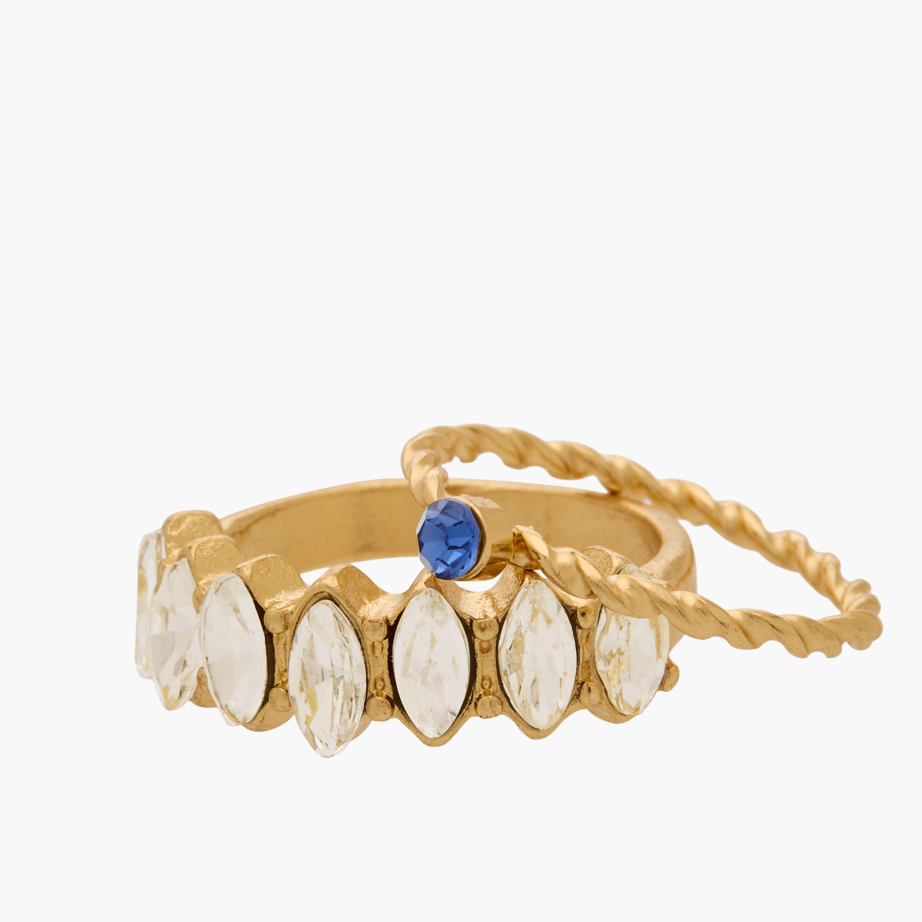 Assorted Gold Tone Ring - Set of 5-women-watchesandjewellery-jewellery-rings-image-3