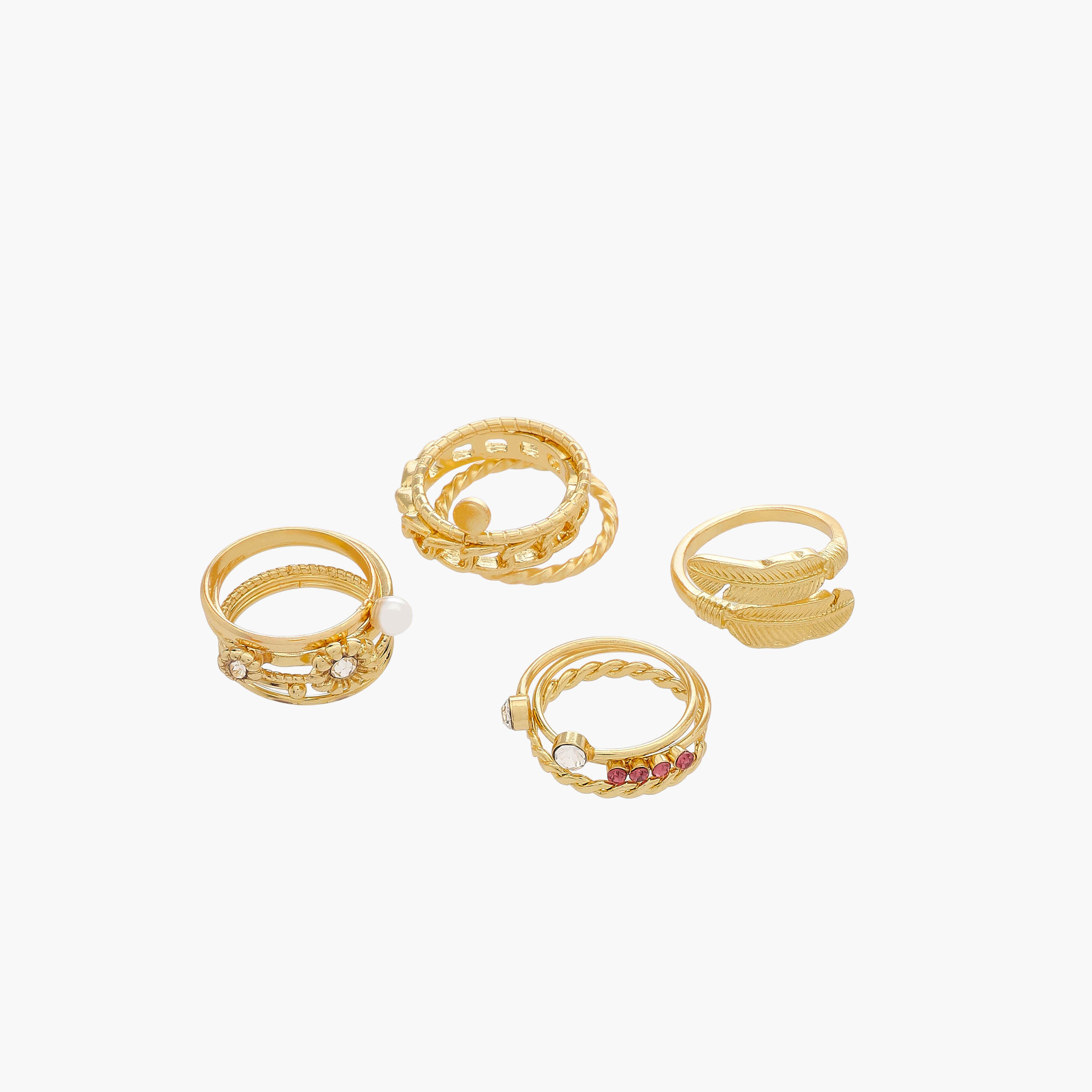 Pack of 10 Metal Assorted Ring-women-watchesandjewellery-jewellery-rings-image-2