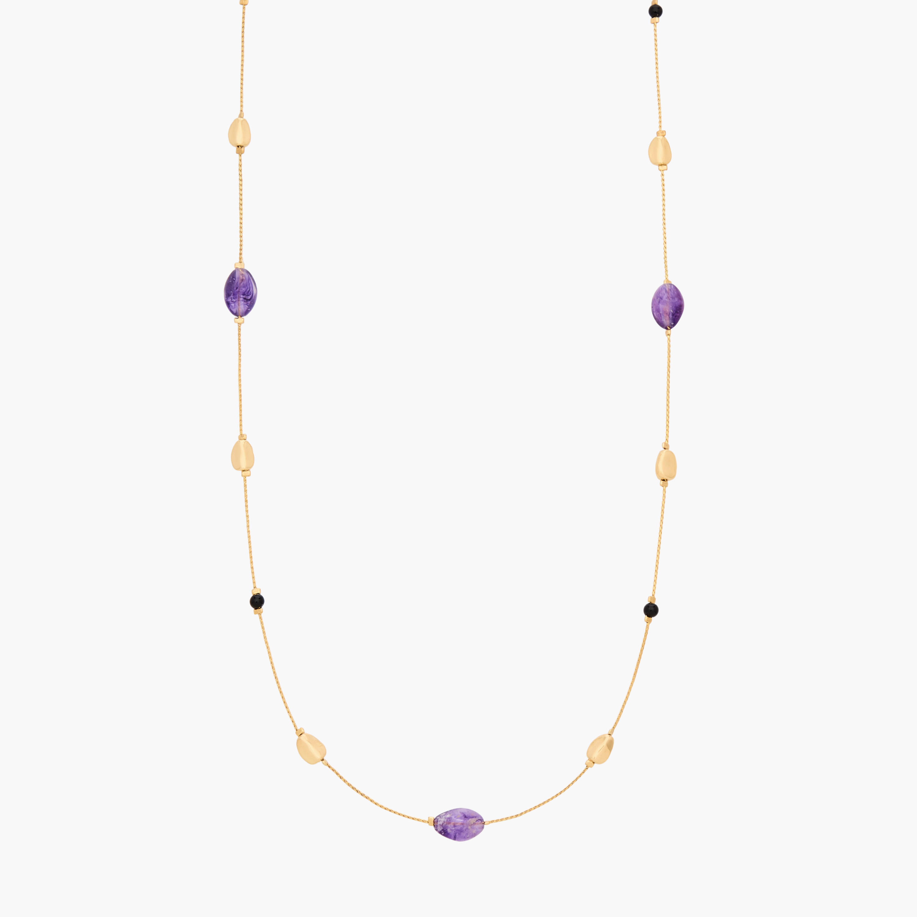 قلادة بلون ذهبي وخرز-women-watchesandjewellery-jewellery-necklacesandpendants-image-1