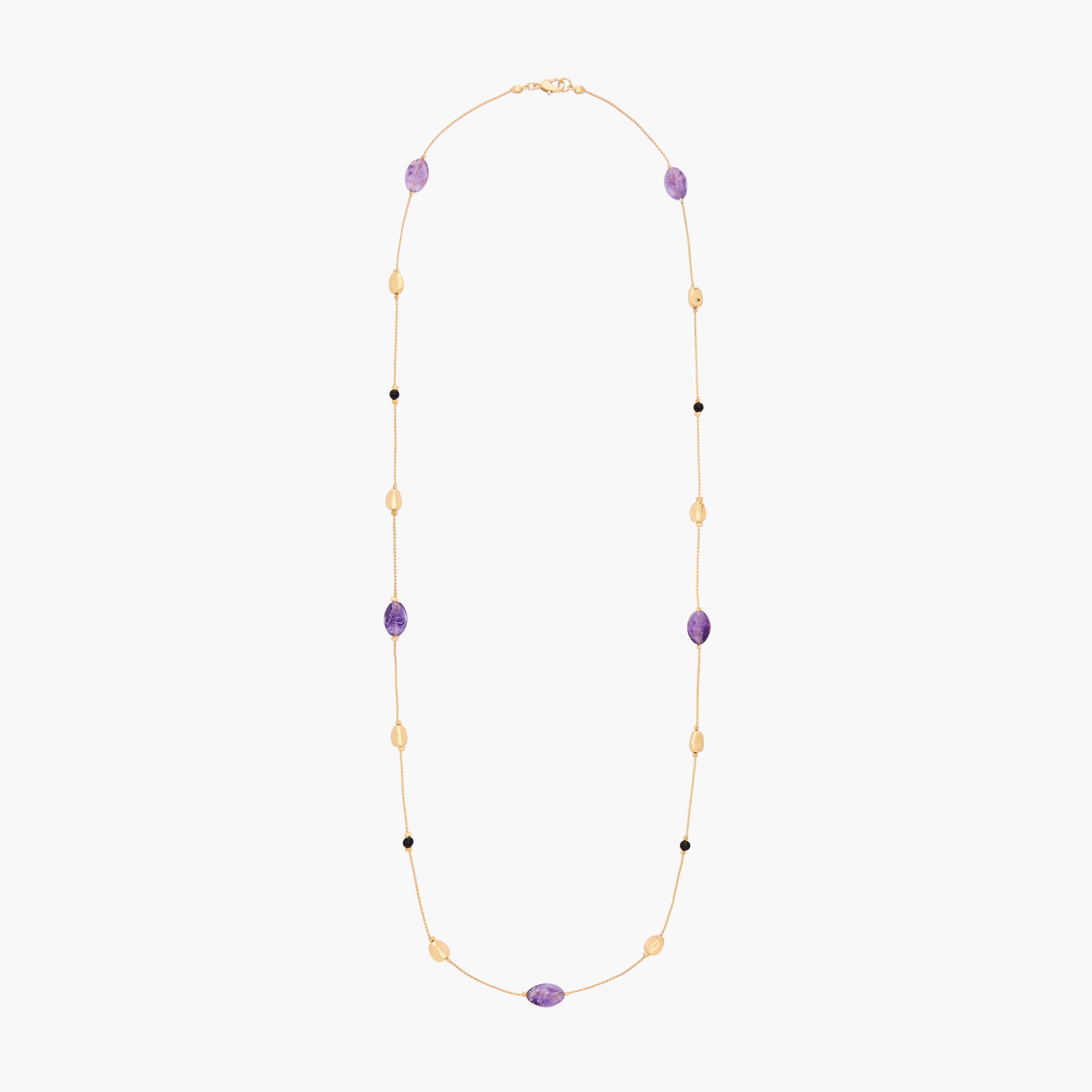 قلادة بلون ذهبي وخرز-women-watchesandjewellery-jewellery-necklacesandpendants-image-2