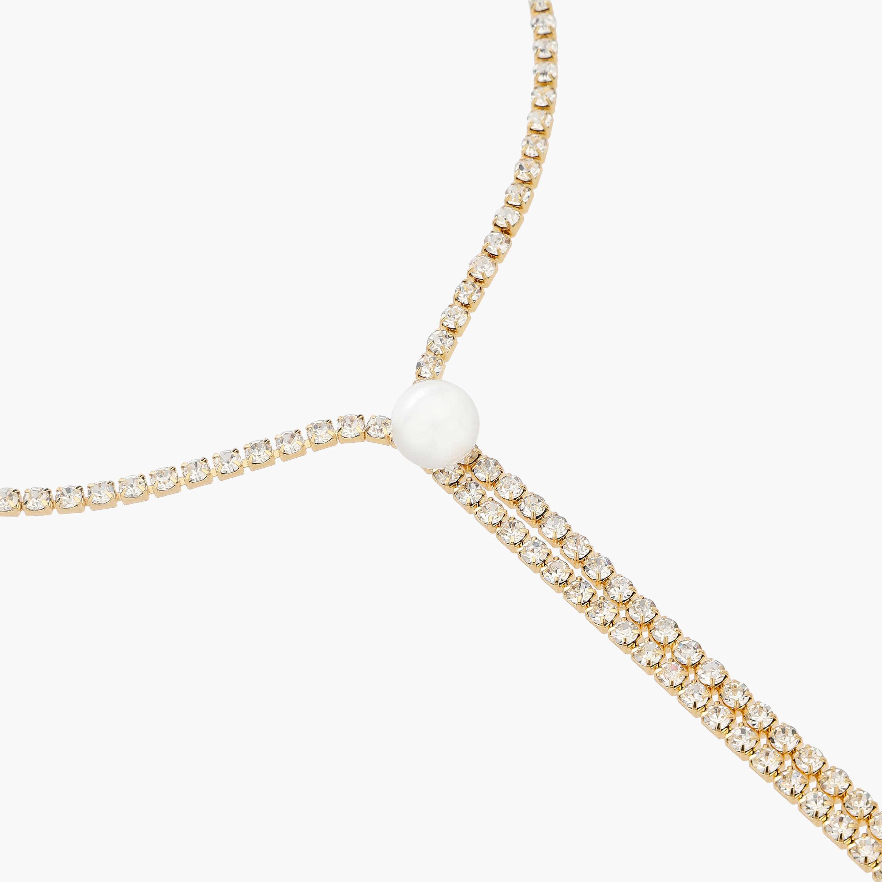 Metal Lariat Necklace with Stone Embellished Design-women-watchesandjewellery-jewellery-necklacesandpendants-image-3