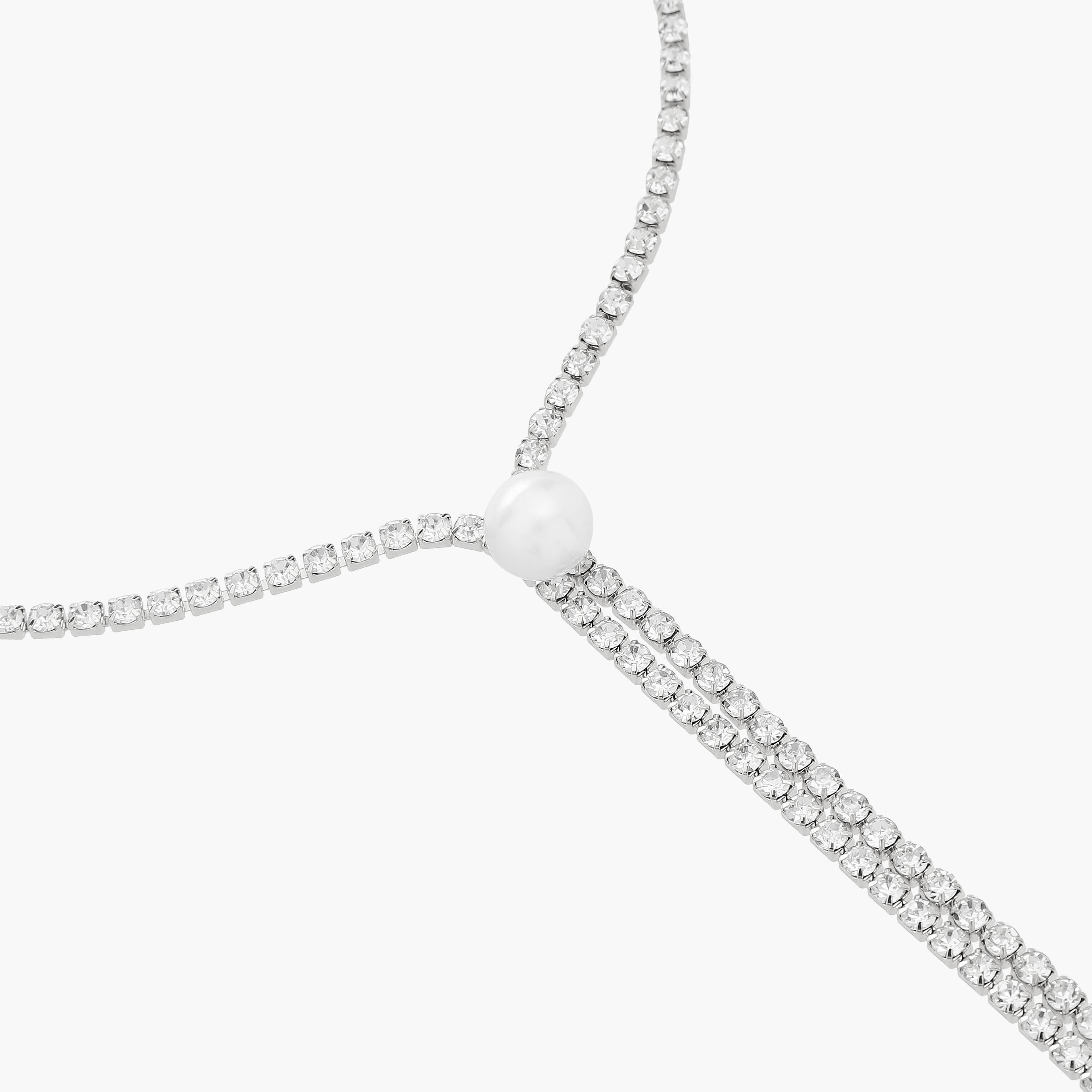 Metal Lariat Necklace with Stone Embellished Design-women-watchesandjewellery-jewellery-necklacesandpendants-image-3