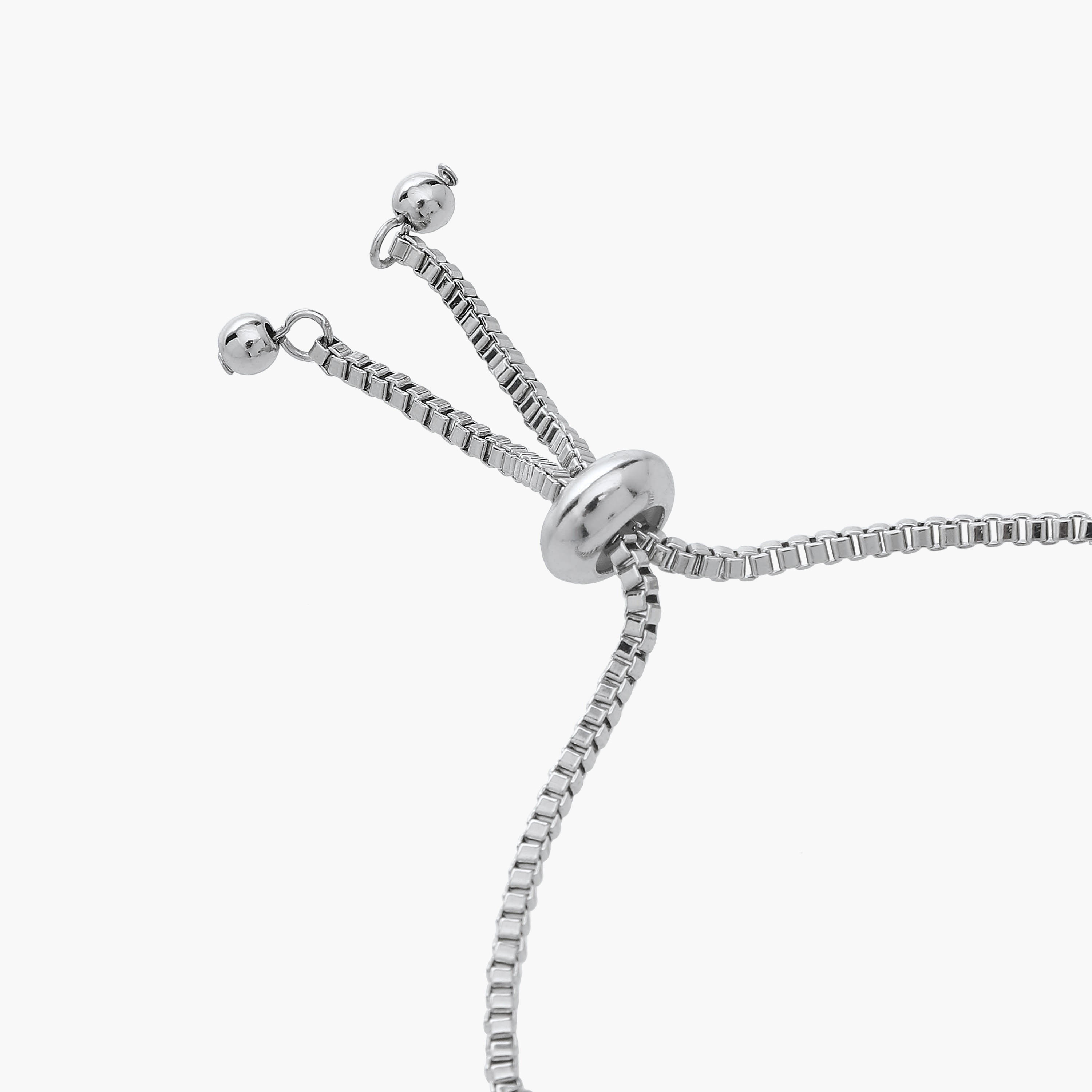 Metallic Bracelet with Charm Embellishment and Adjustable Slider Clasp-women-watchesandjewellery-jewellery-banglesandbracelets-image-5