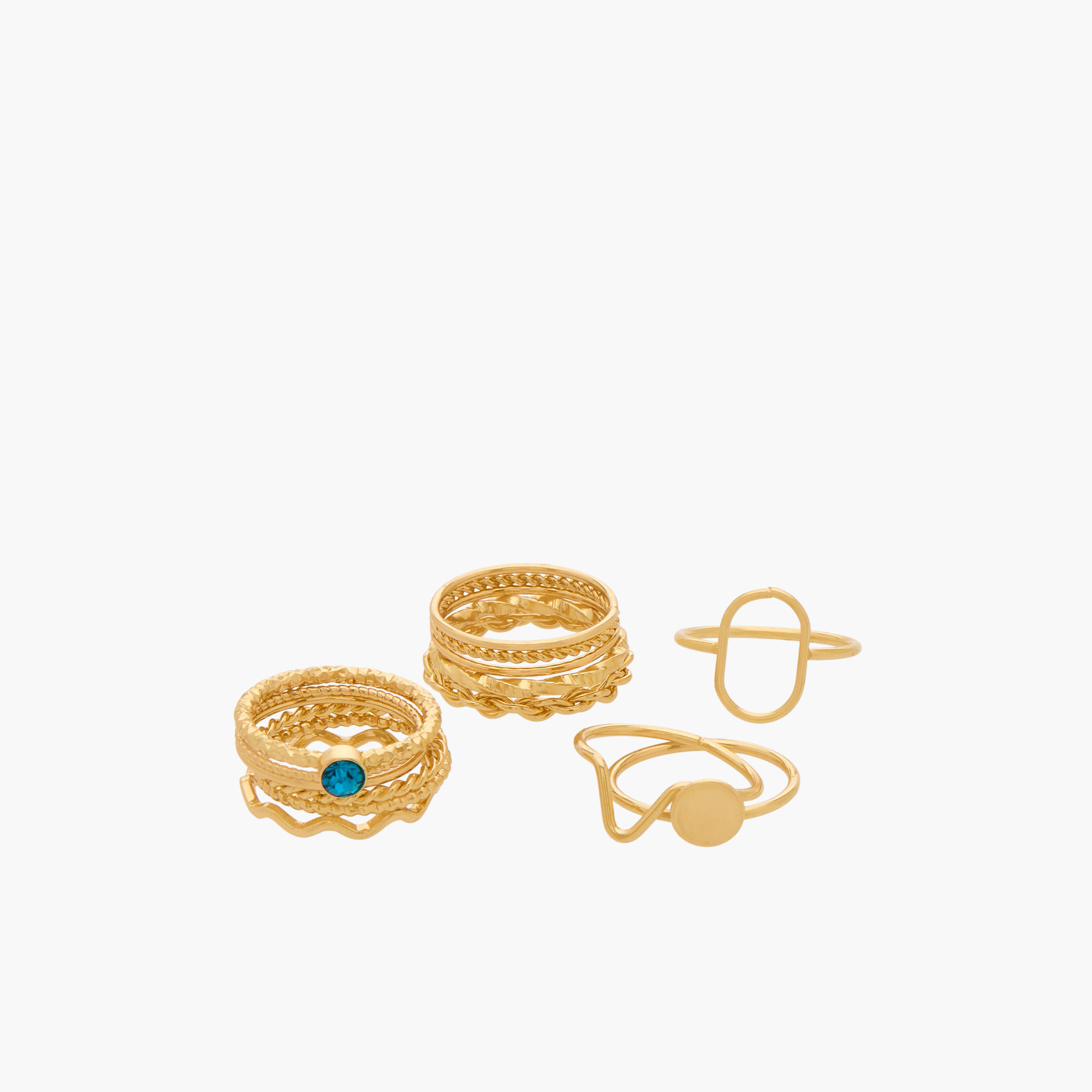 Pack of 11 Assorted Metal Ring-women-watchesandjewellery-jewellery-rings-image-2