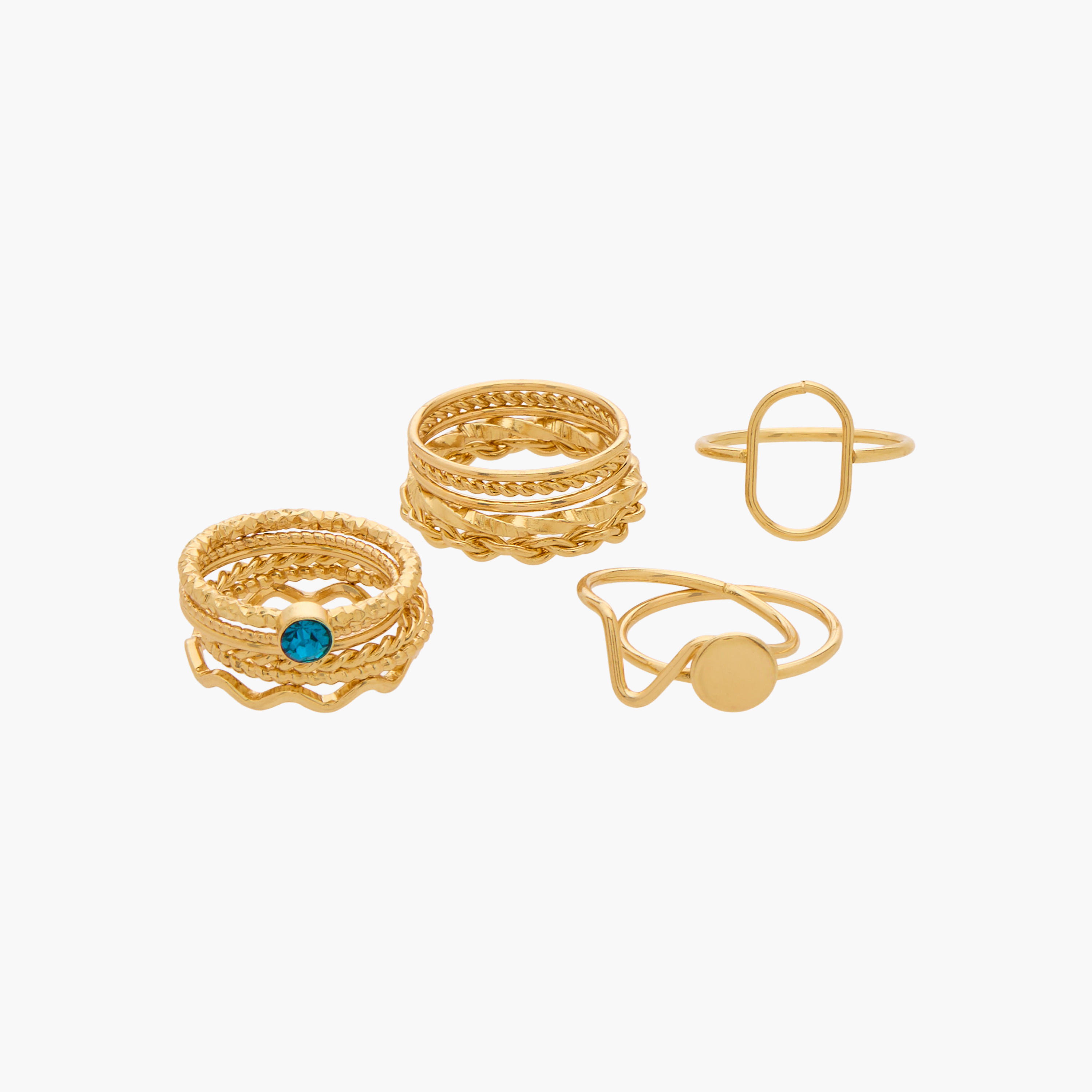 Pack of 11 Assorted Metal Ring-women-watchesandjewellery-jewellery-rings-image-2