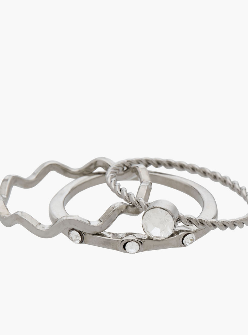 خواتم معدن متنوعة - مجموعة من 10 قطع-women-watchesandjewellery-jewellery-rings-image-3