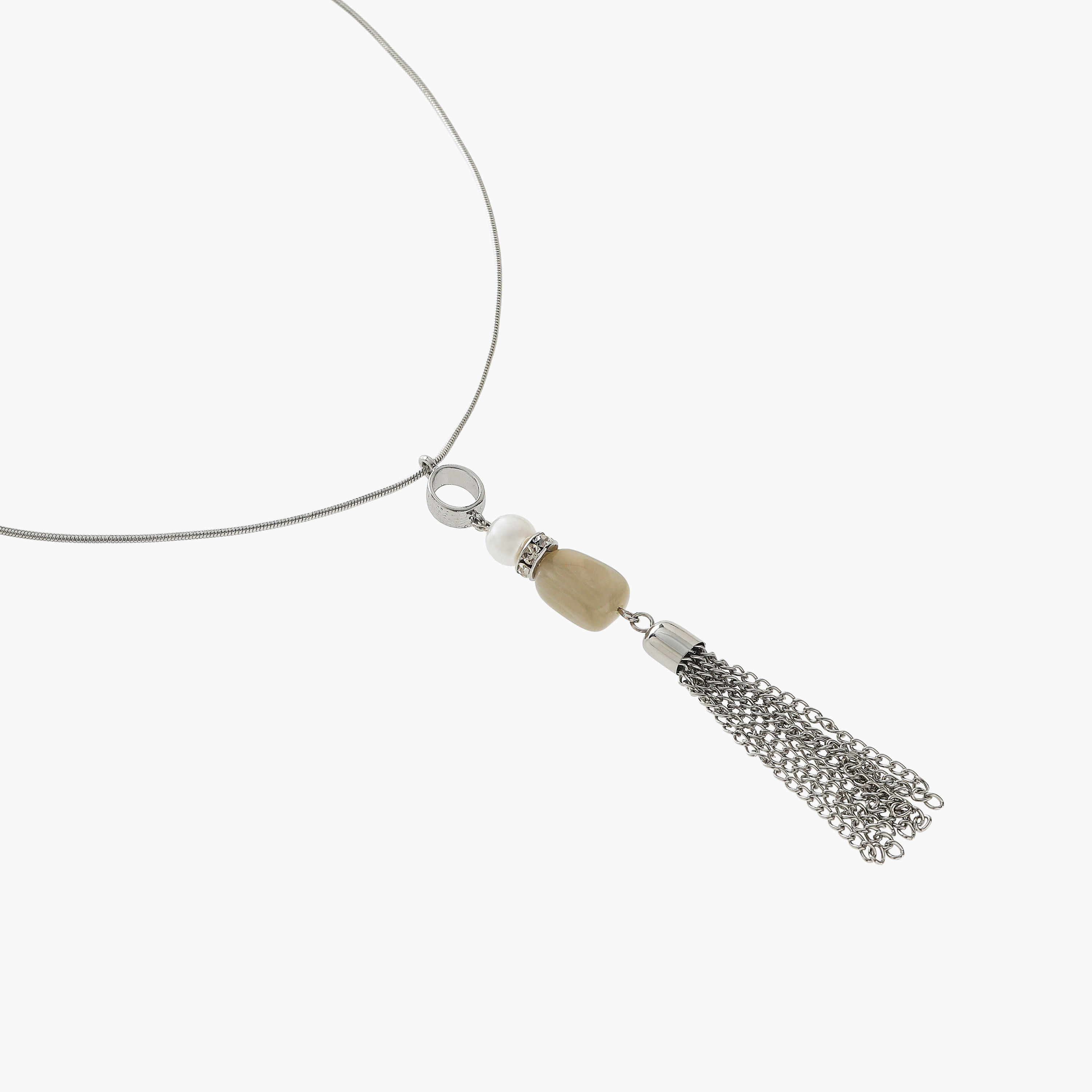 عقد بدلاية شرابة معدن-women-watchesandjewellery-jewellery-necklacesandpendants-image-3