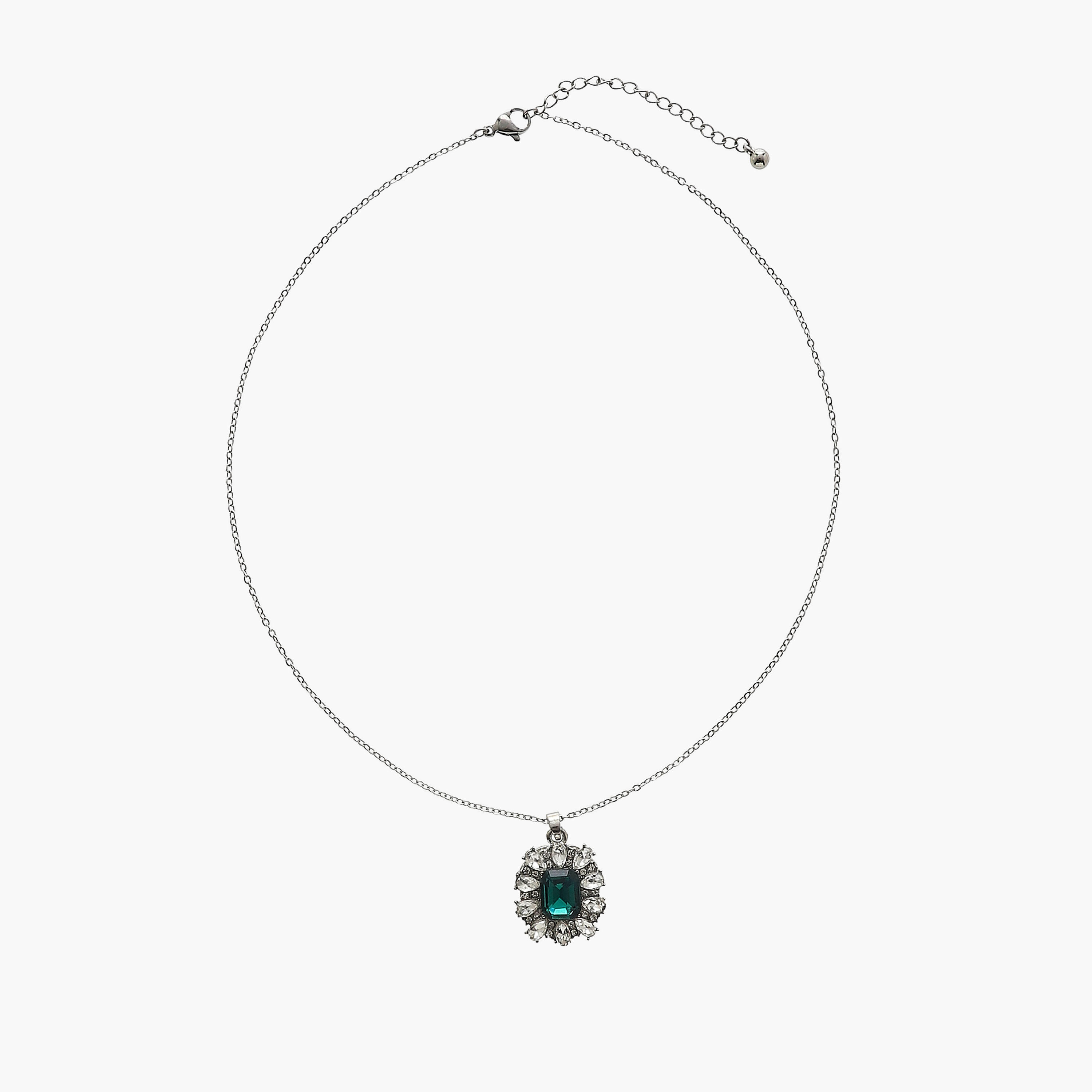 Set of 3 Diamante Embellished Metal Necklace, Earrings and Ring-women-watchesandjewellery-jewellery-jewellerysets-image-2