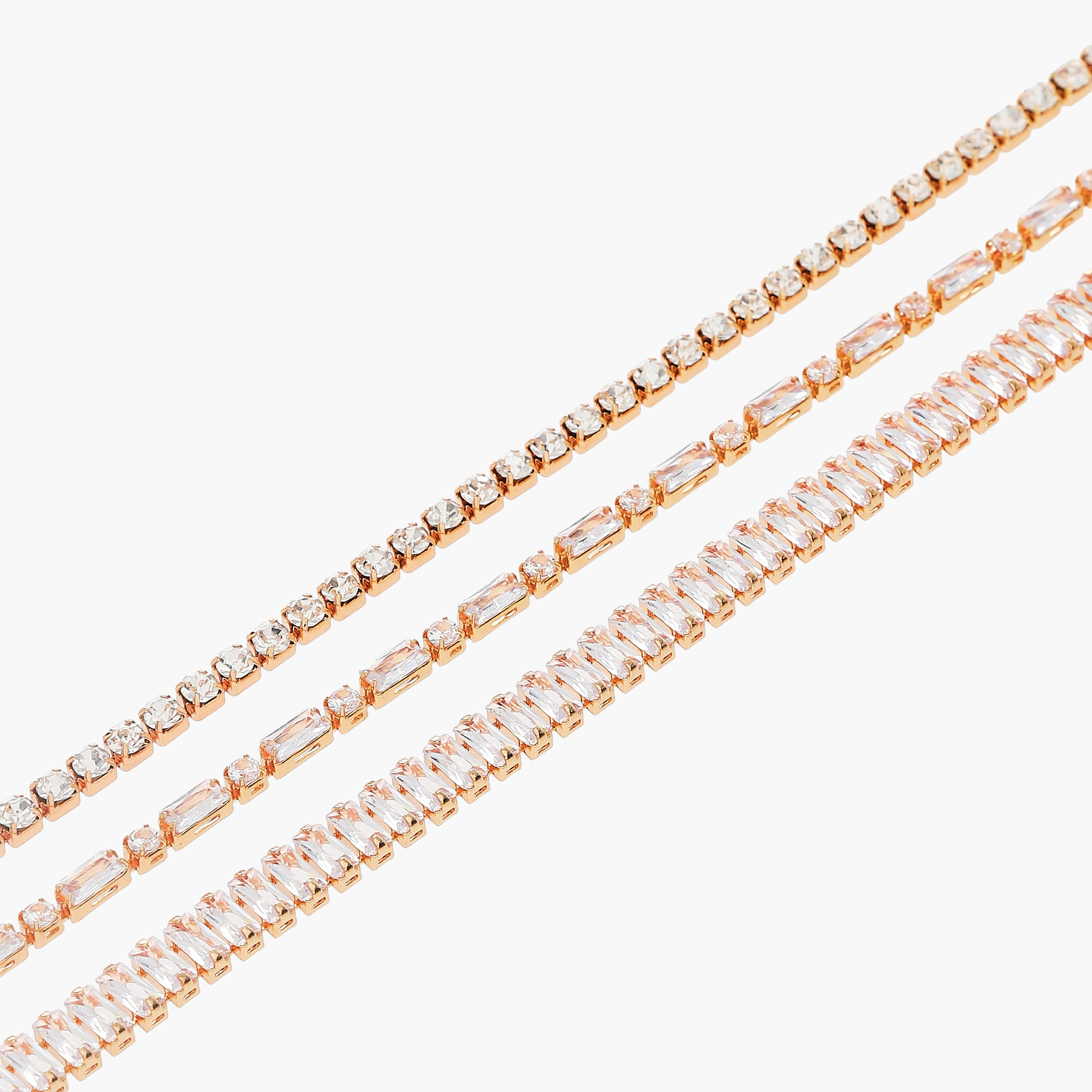 Cubic Zirconia Embellished Necklace - Set of 3-women-watchesandjewellery-jewellery-necklacesandpendants-image-7