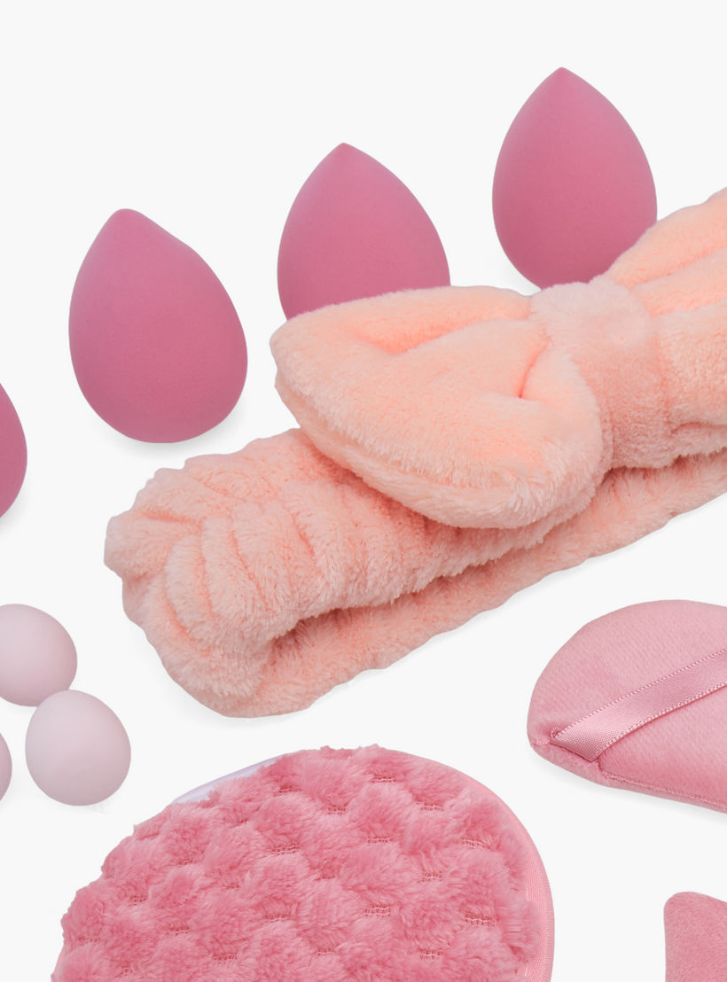 طقم إكسسوارات تجميل متنوعة مع شنطة - 32 قطعة-beautyandpersonalcare-makeup-brushesandaccessories-accessories-image-5