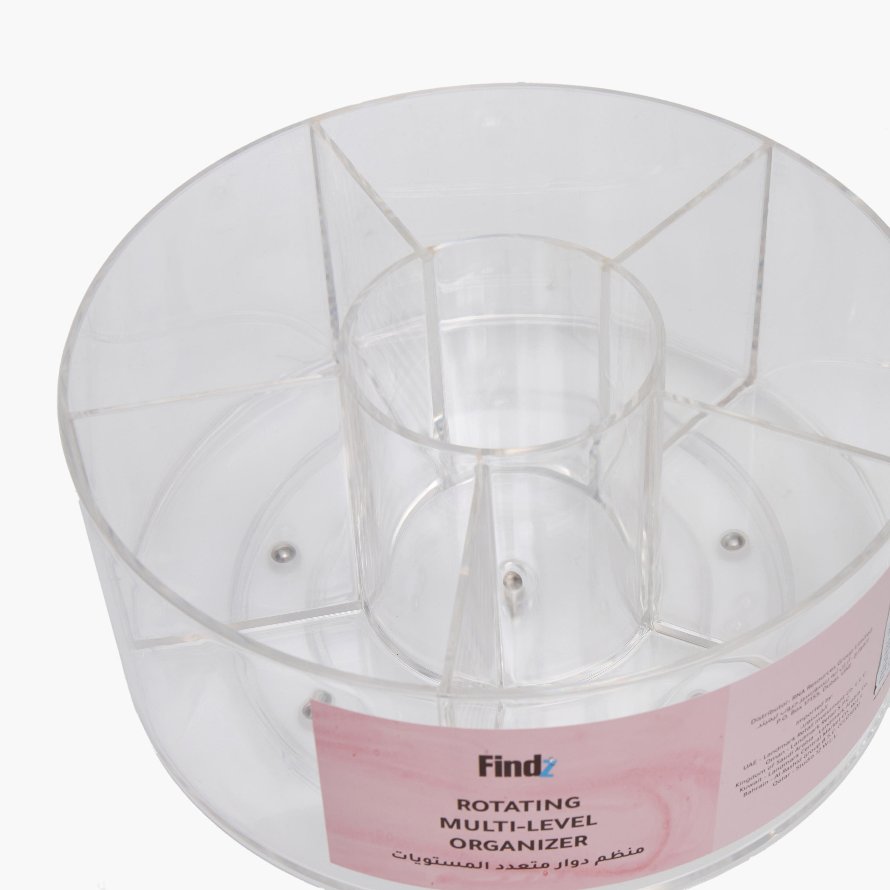 Findz 6-Compartment Rotating Make-Up Organiser-beautyandpersonalcare-makeup-brushesandaccessories-accessories-image-3