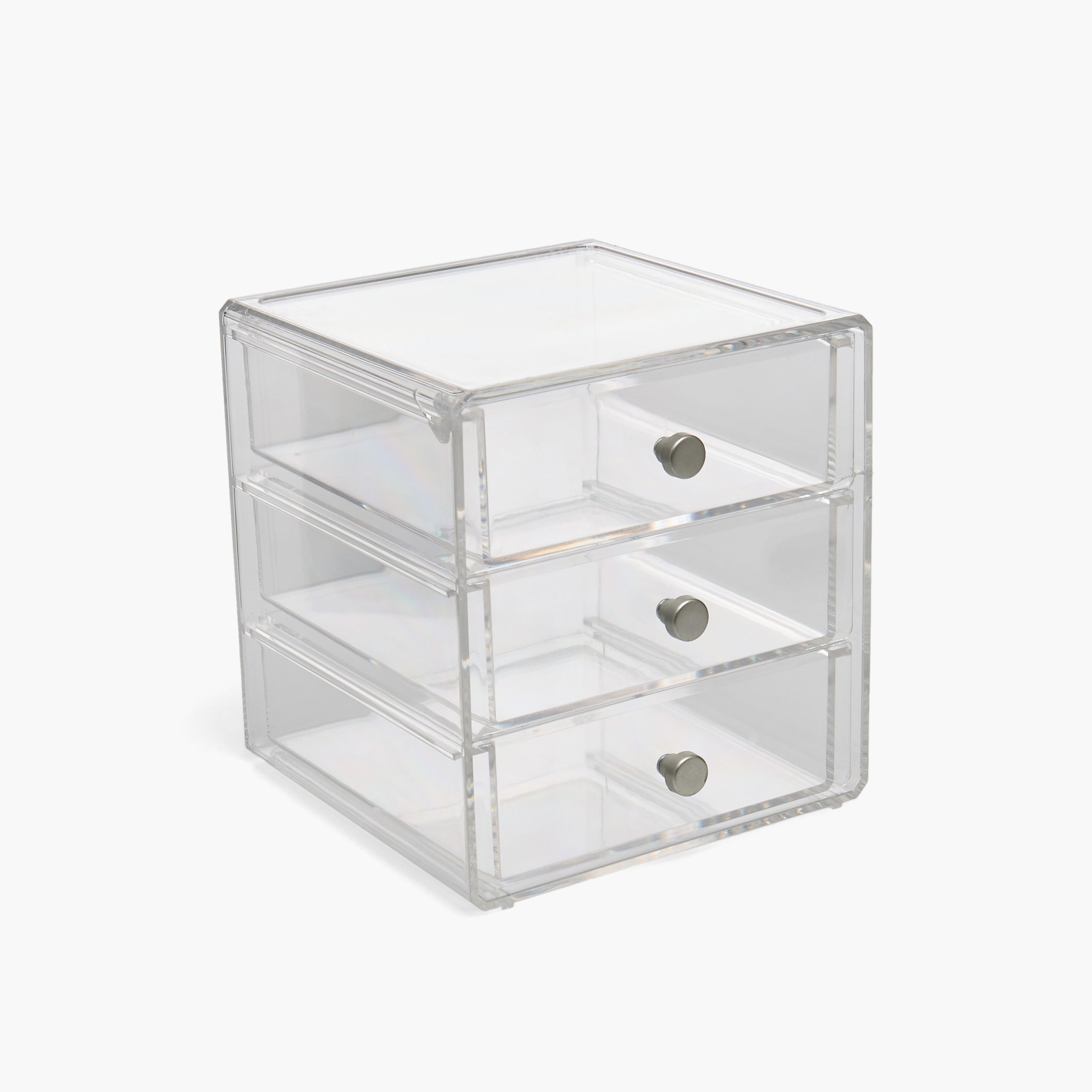 Solid 3-Tiered Makeup Organiser-household-storage-cosmeticorganizing-makeuporganizersandsets-image-1