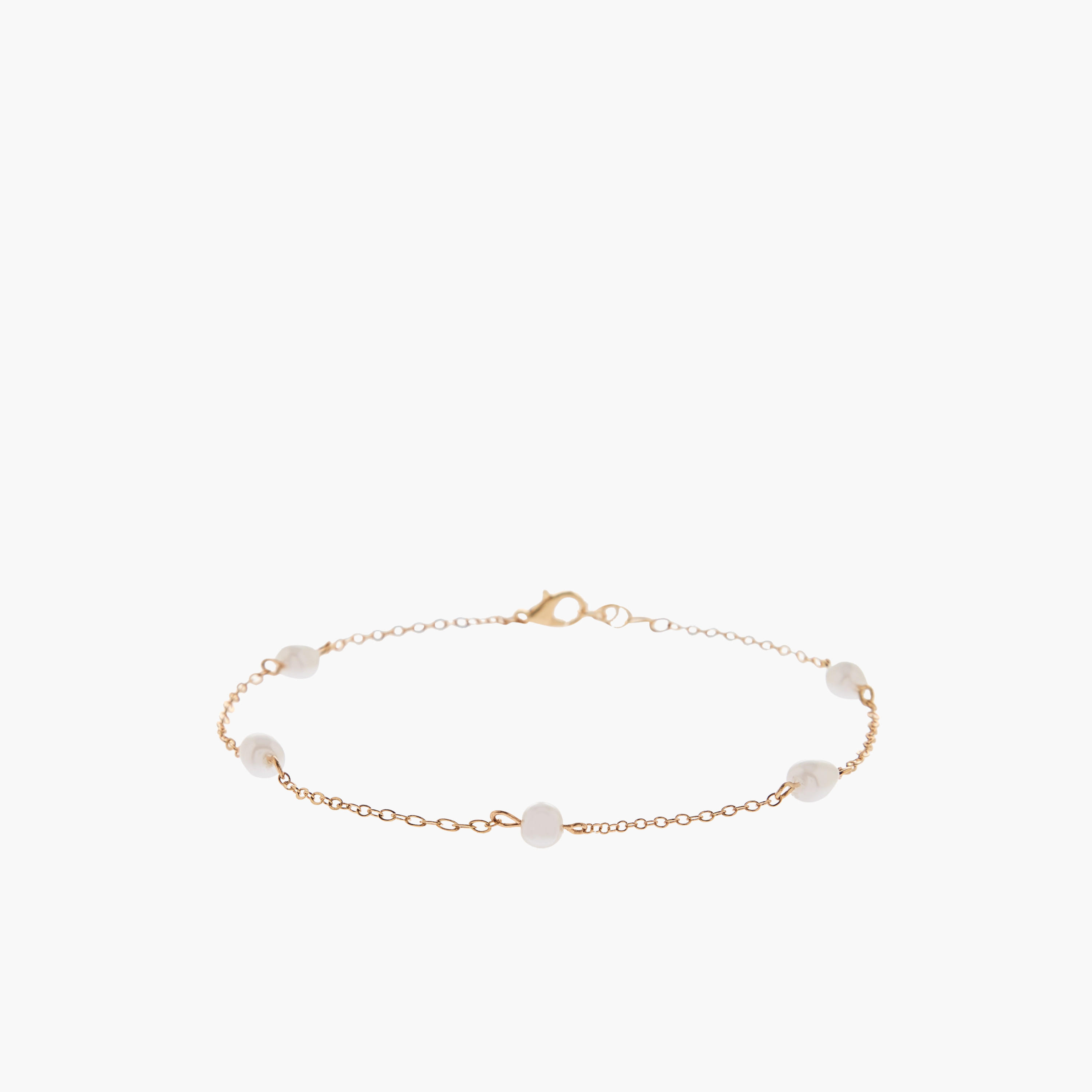 Metallic Pearl Embellished Anklet-women-watchesandjewellery-jewellery-anklets-image-1