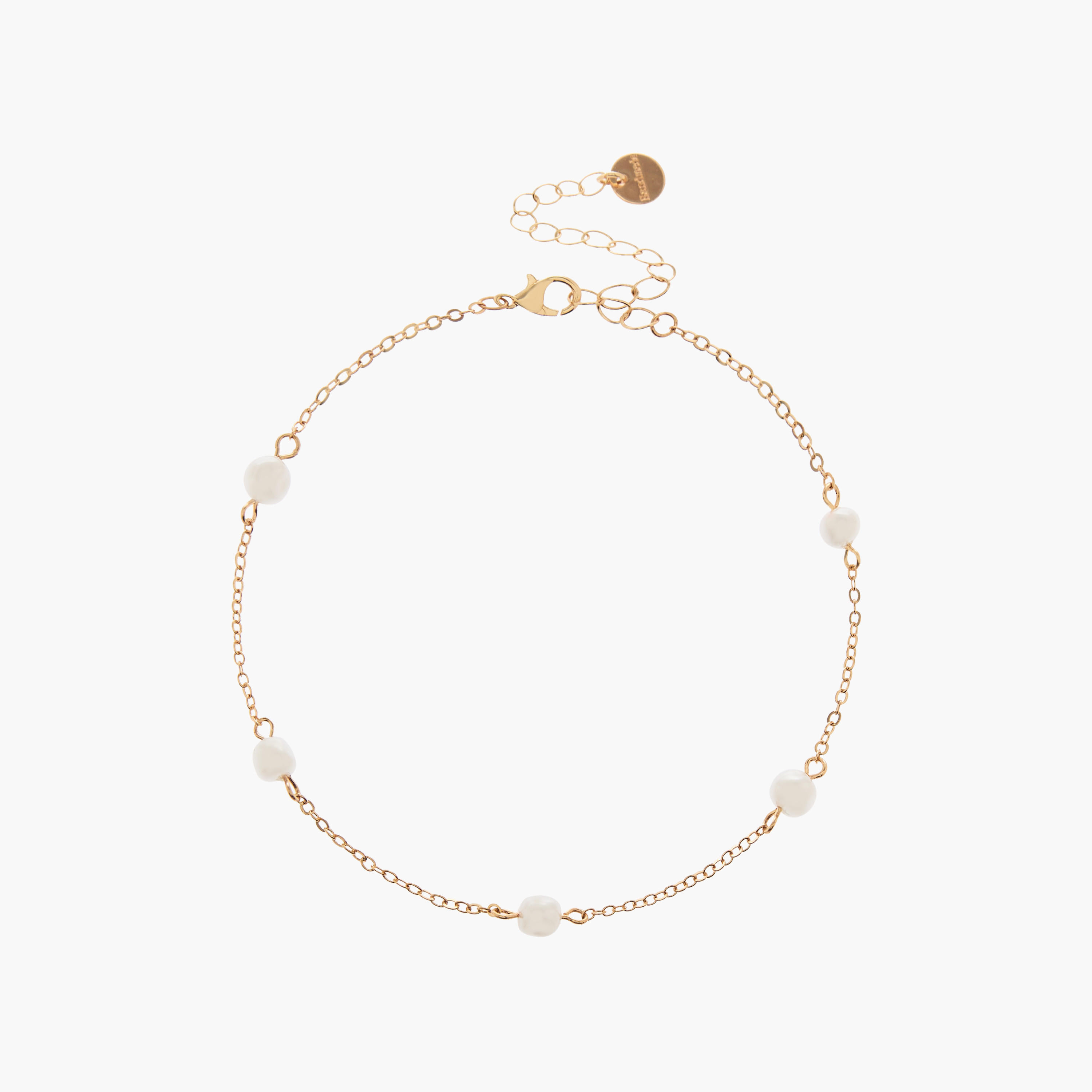 Metallic Pearl Embellished Anklet-women-watchesandjewellery-jewellery-anklets-image-2
