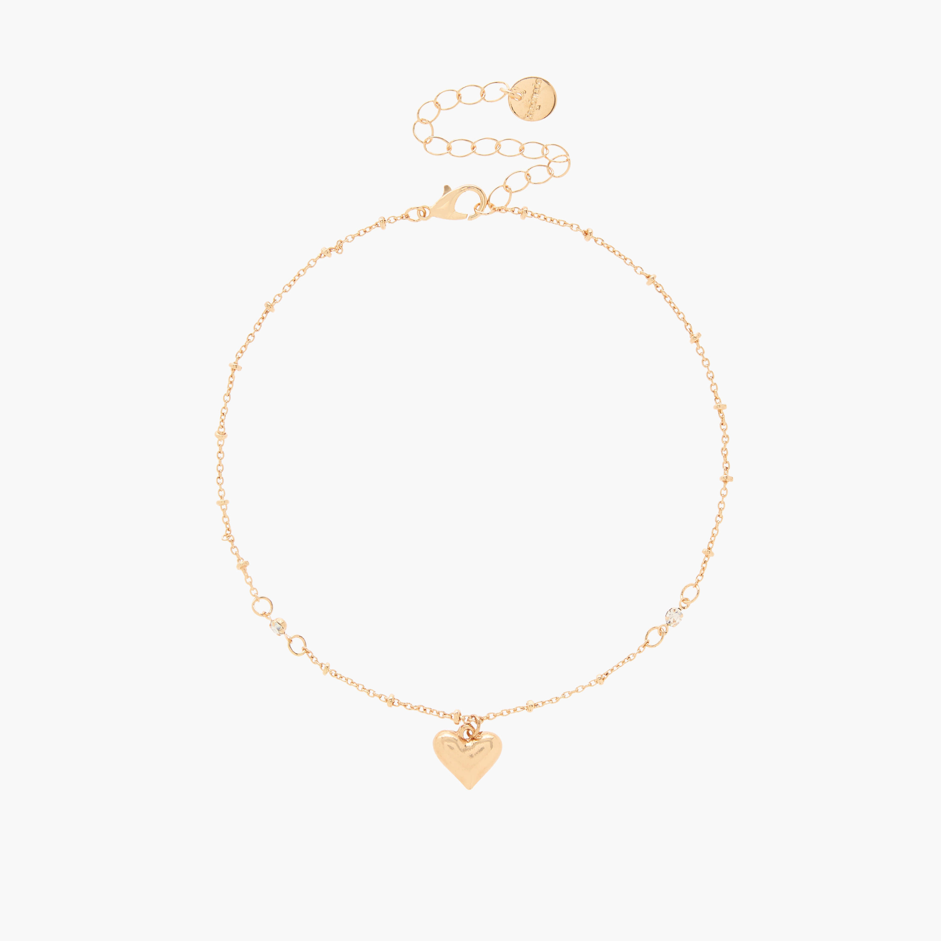 Metallic Heart Pendant Anklet-women-watchesandjewellery-jewellery-anklets-image-2