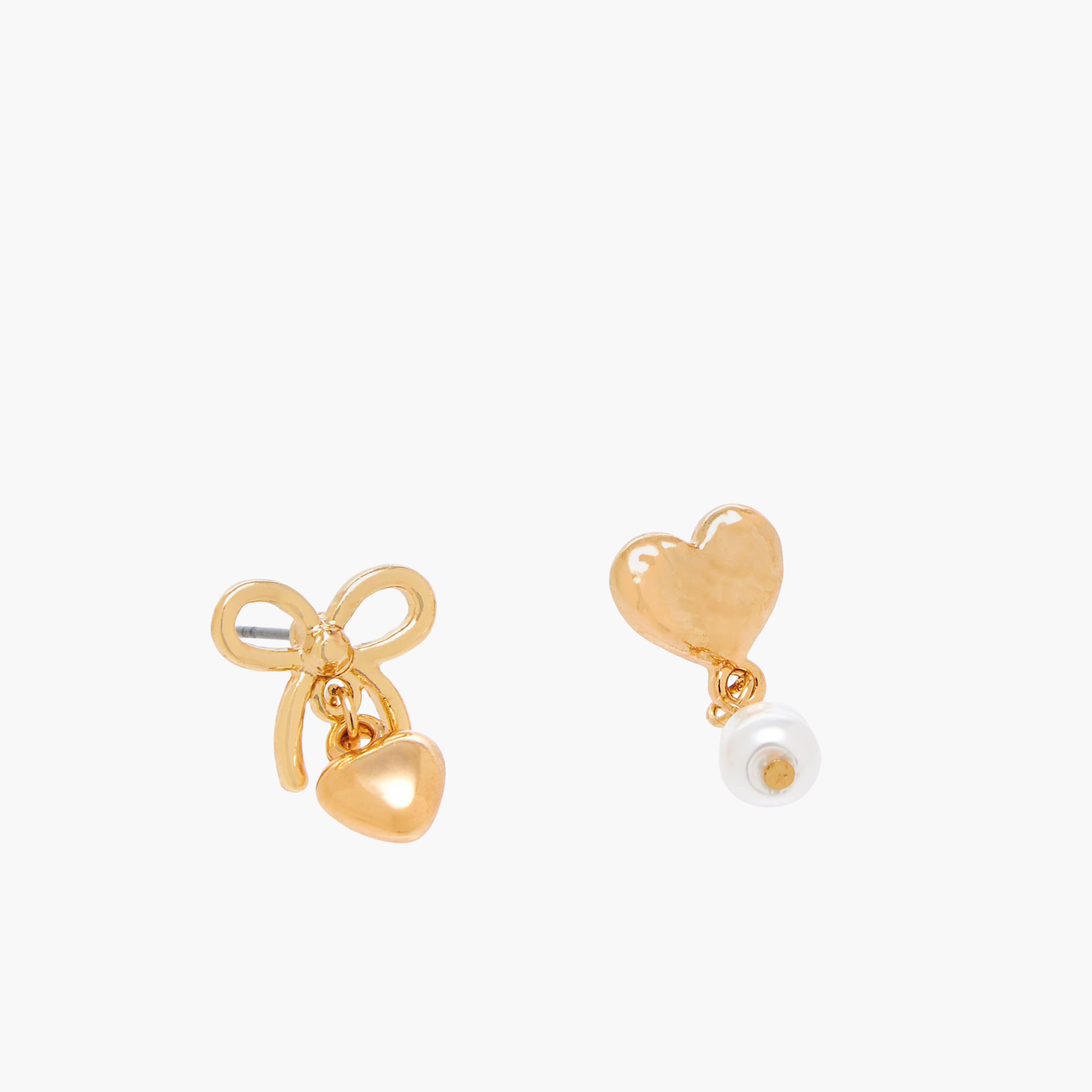 حلق بتشطيب ذهبي ومكبس إغلاق خلفي - عبوة من زوجين-women-watchesandjewellery-jewellery-earrings-image-3