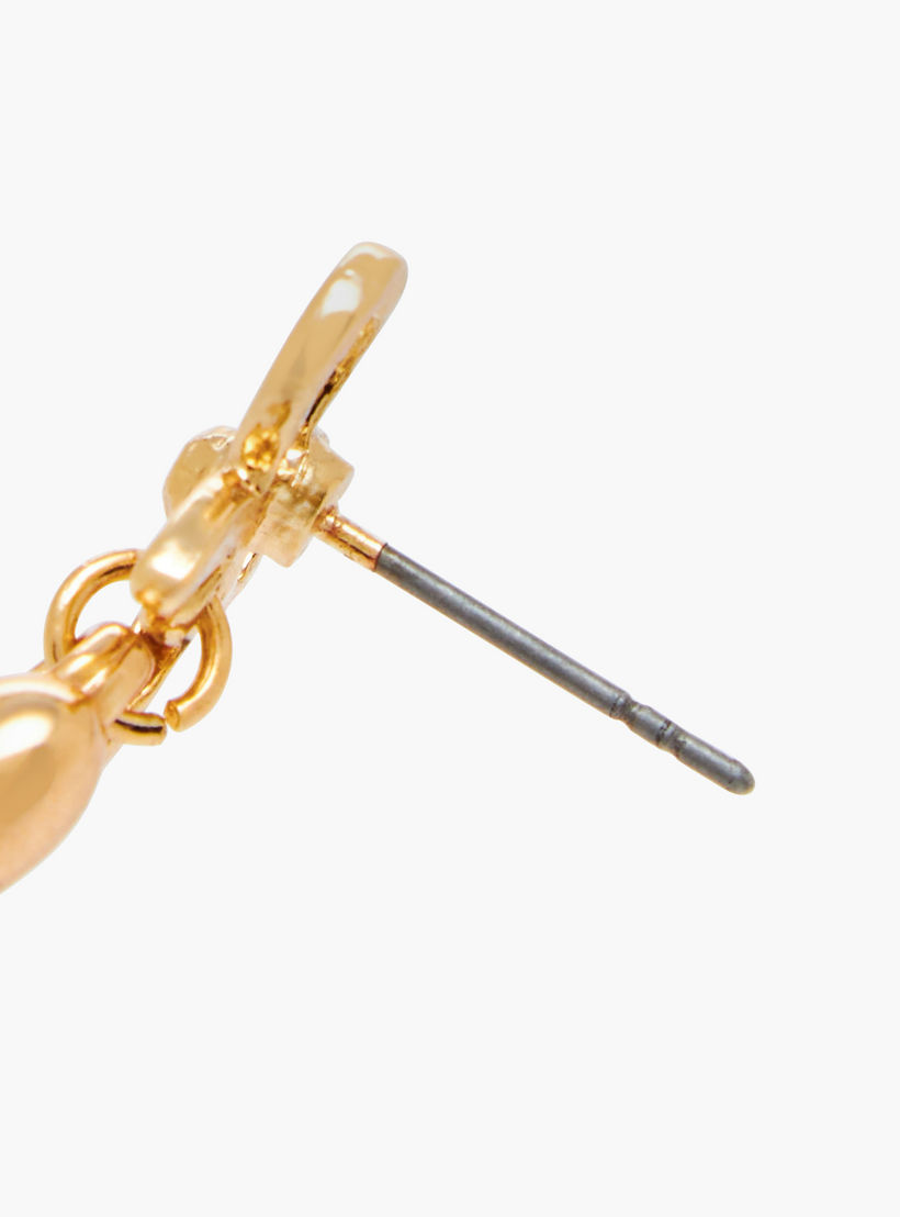 حلق بتشطيب ذهبي ومكبس إغلاق خلفي - عبوة من زوجين-women-watchesandjewellery-jewellery-earrings-image-5