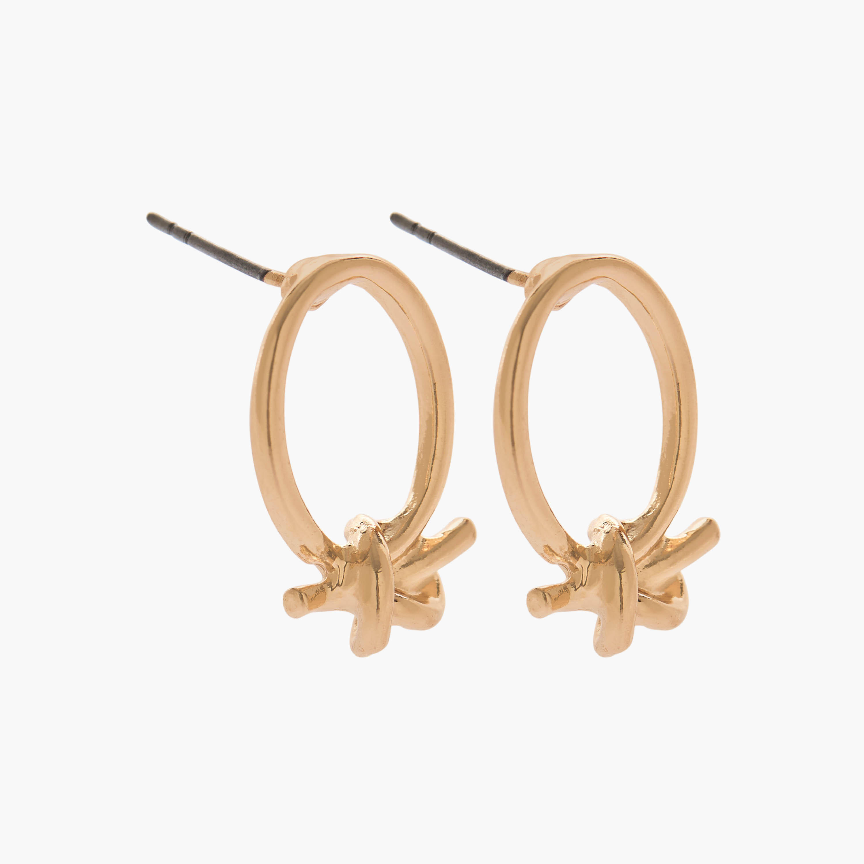 Pack of 3 Gold Tone Earrings with Pushback Closure-women-watchesandjewellery-jewellery-earrings-image-3