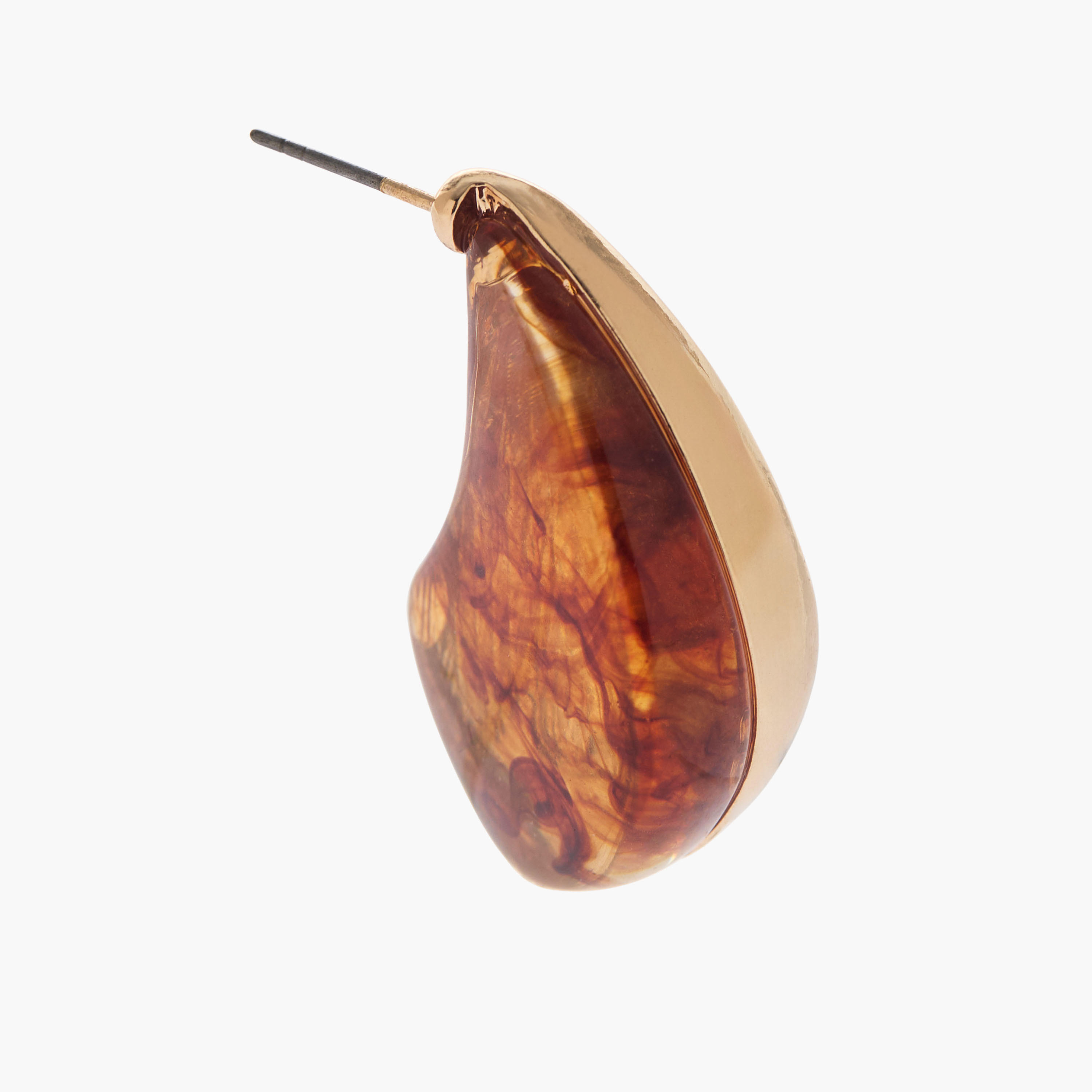 Metallic Tear Drop Earrings with Pushback Closure-women-watchesandjewellery-jewellery-earrings-image-4
