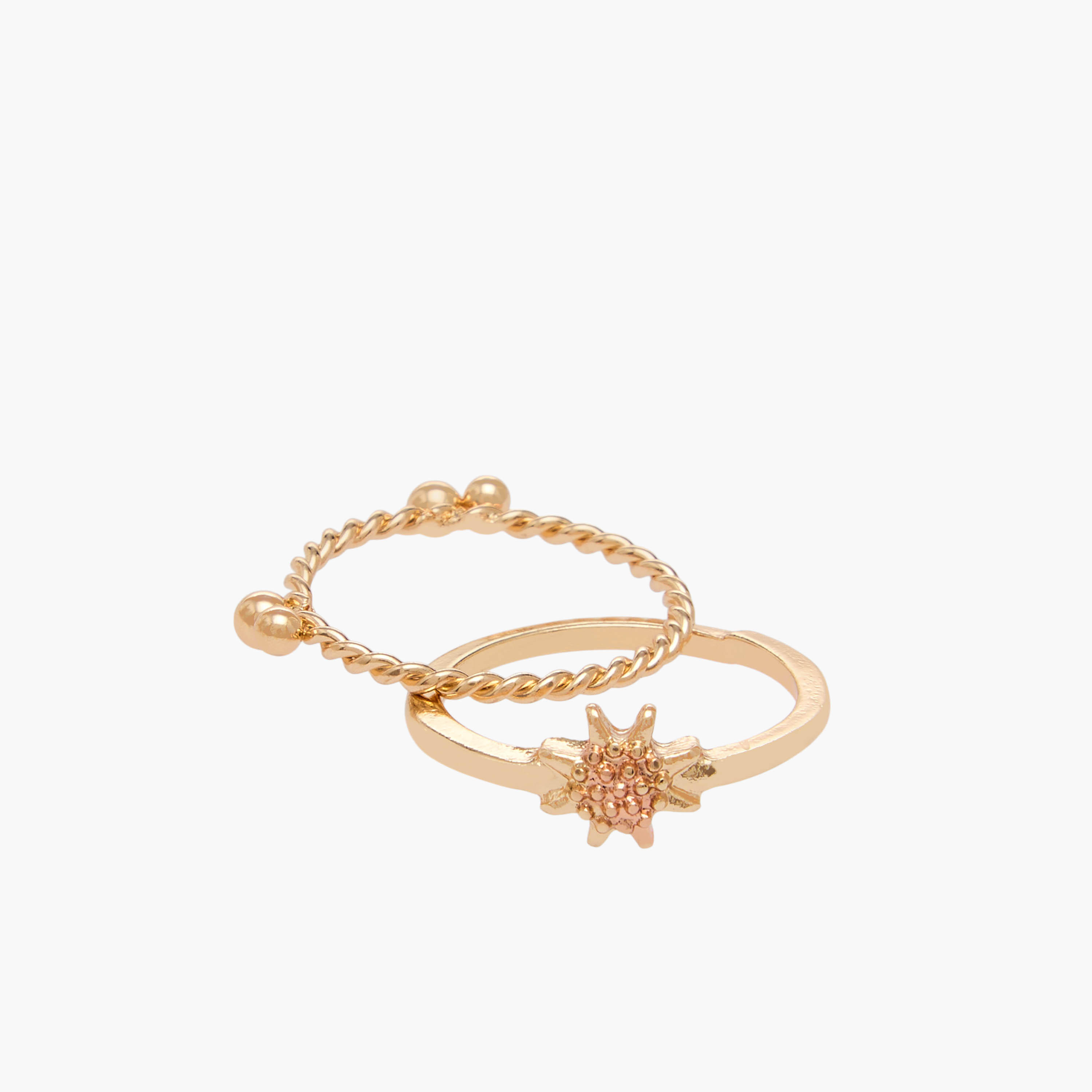 Pack of 14 Stackable Gold Tone Ring with Embellished Design-women-watchesandjewellery-jewellery-rings-image-3