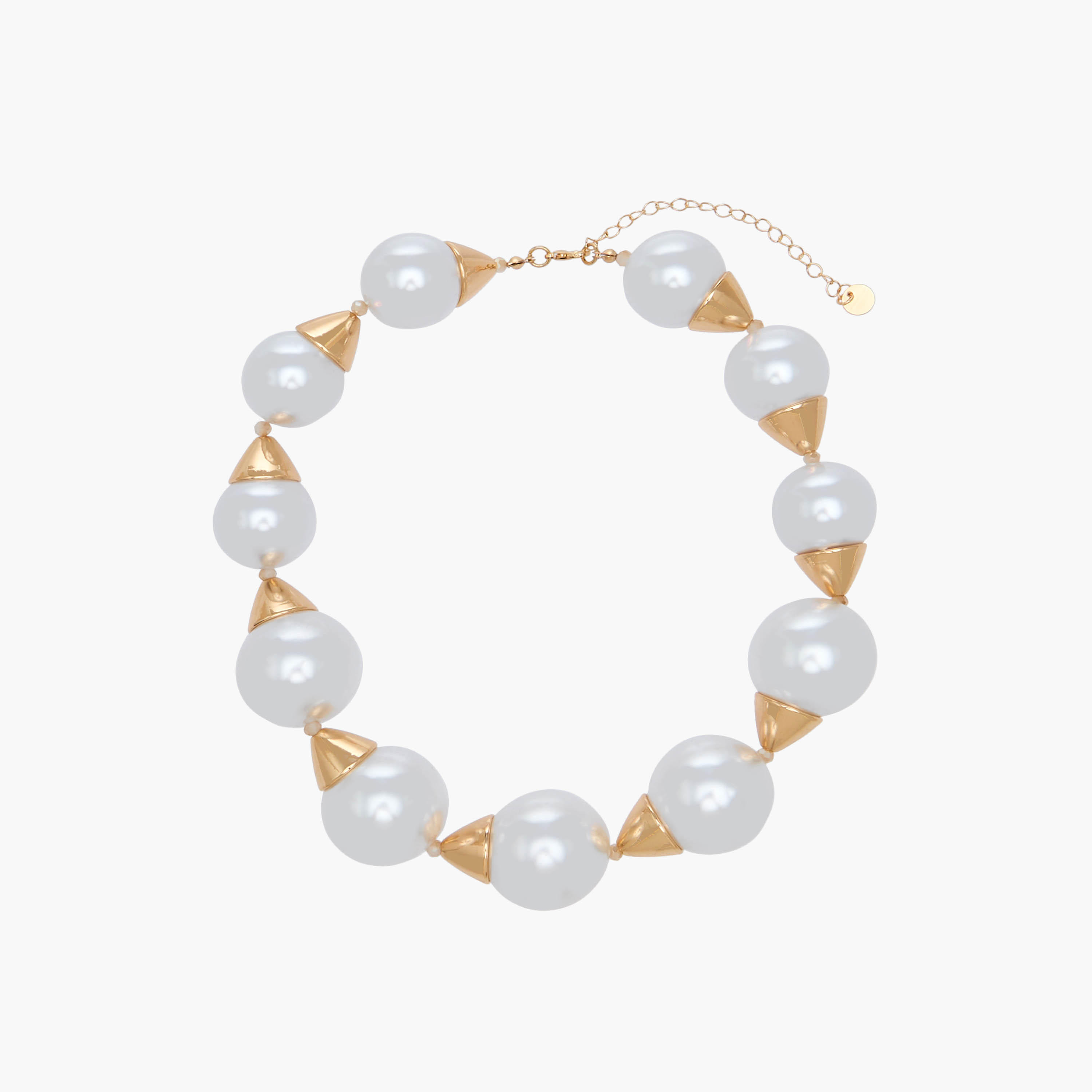 Metal Necklace with Pearl Bead Embellishment-women-watchesandjewellery-jewellery-necklacesandpendants-image-1