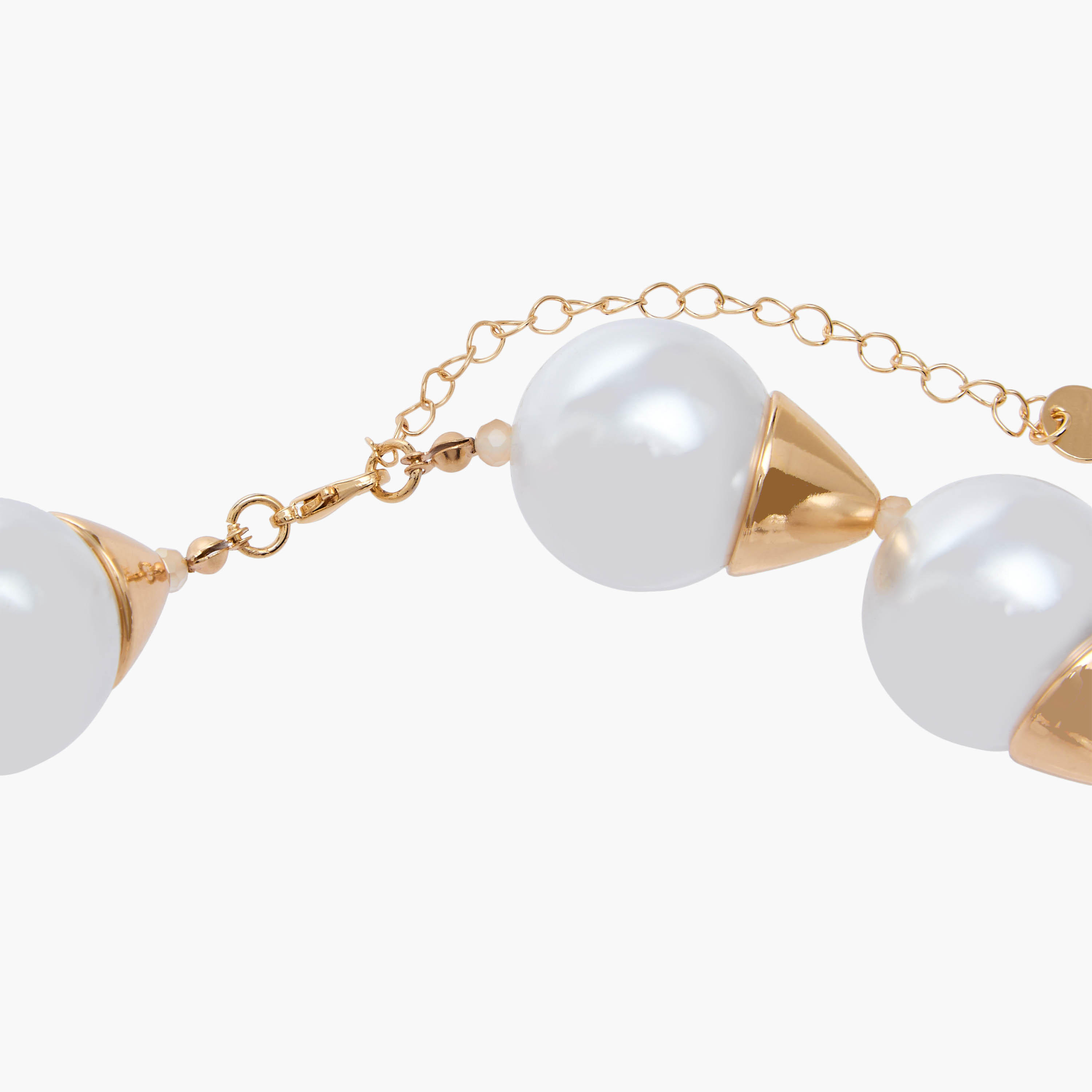 Metal Necklace with Pearl Bead Embellishment-women-watchesandjewellery-jewellery-necklacesandpendants-image-2
