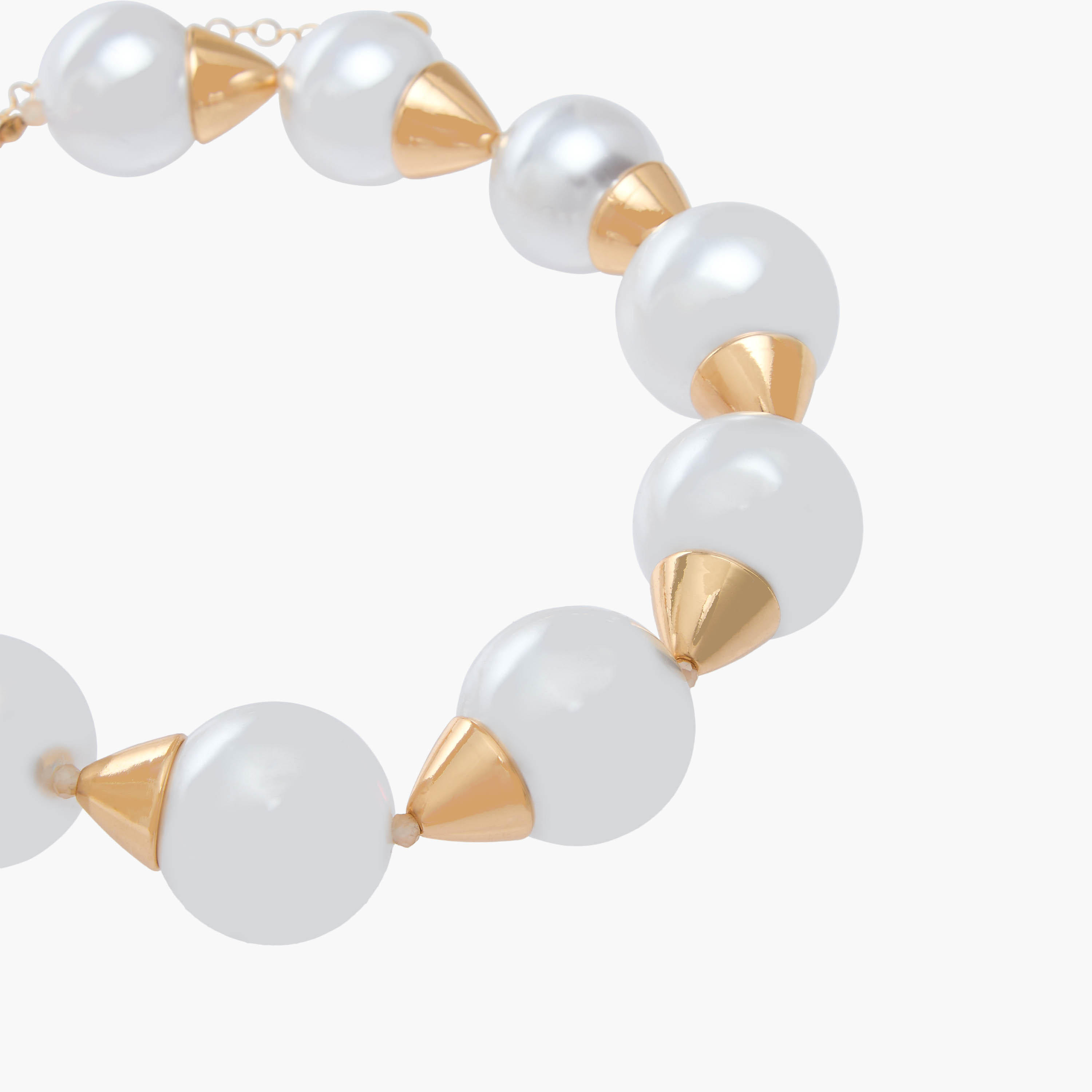 Metal Necklace with Pearl Bead Embellishment-women-watchesandjewellery-jewellery-necklacesandpendants-image-3