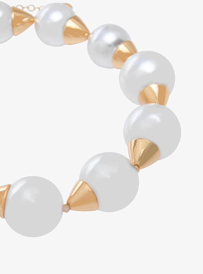 Metal Necklace with Pearl Bead Embellishment-women-watchesandjewellery-jewellery-necklacesandpendants-image-3