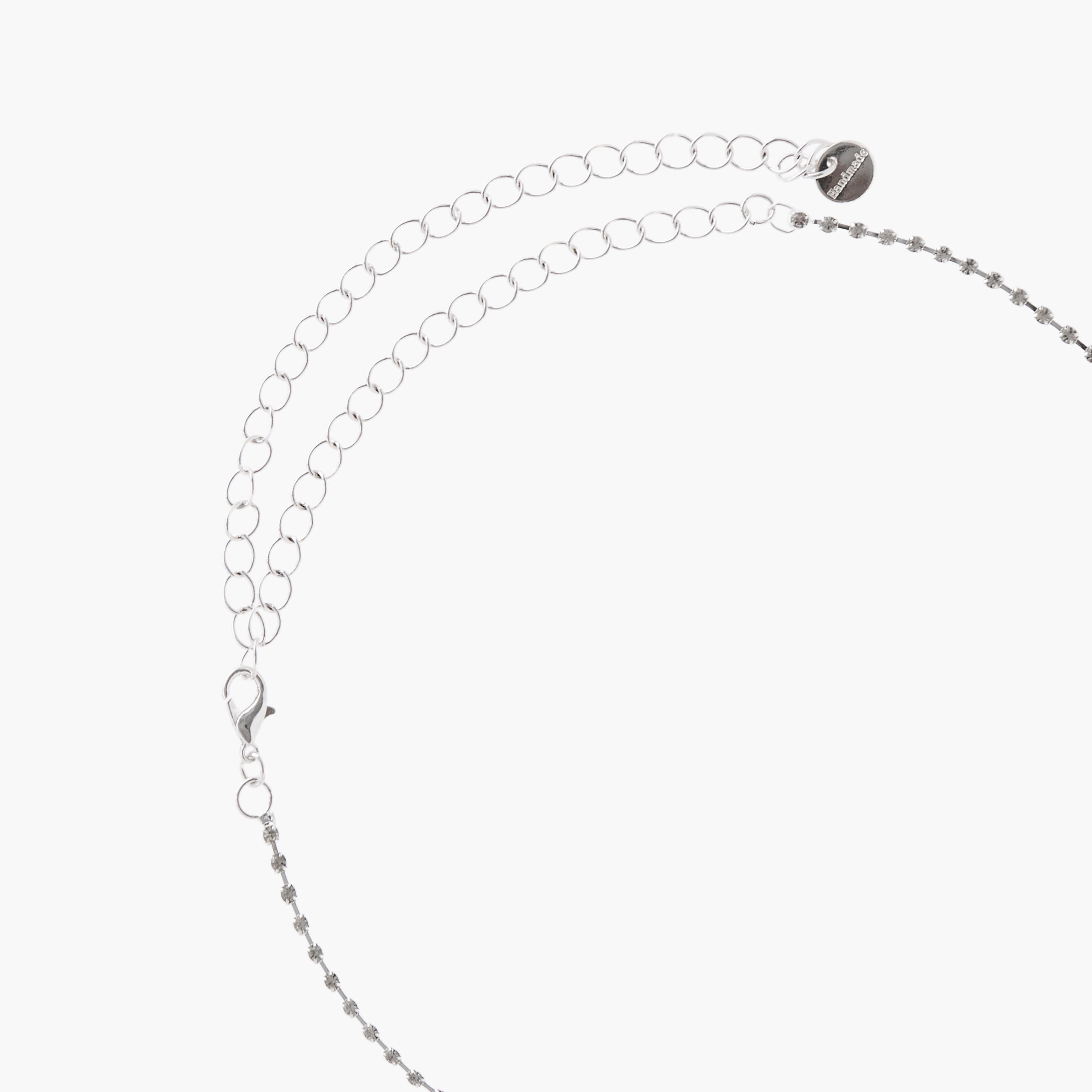 طقم عقد وحلقان معدن مرصّع بالألماس-women-watchesandjewellery-jewellery-jewellerysets-image-4