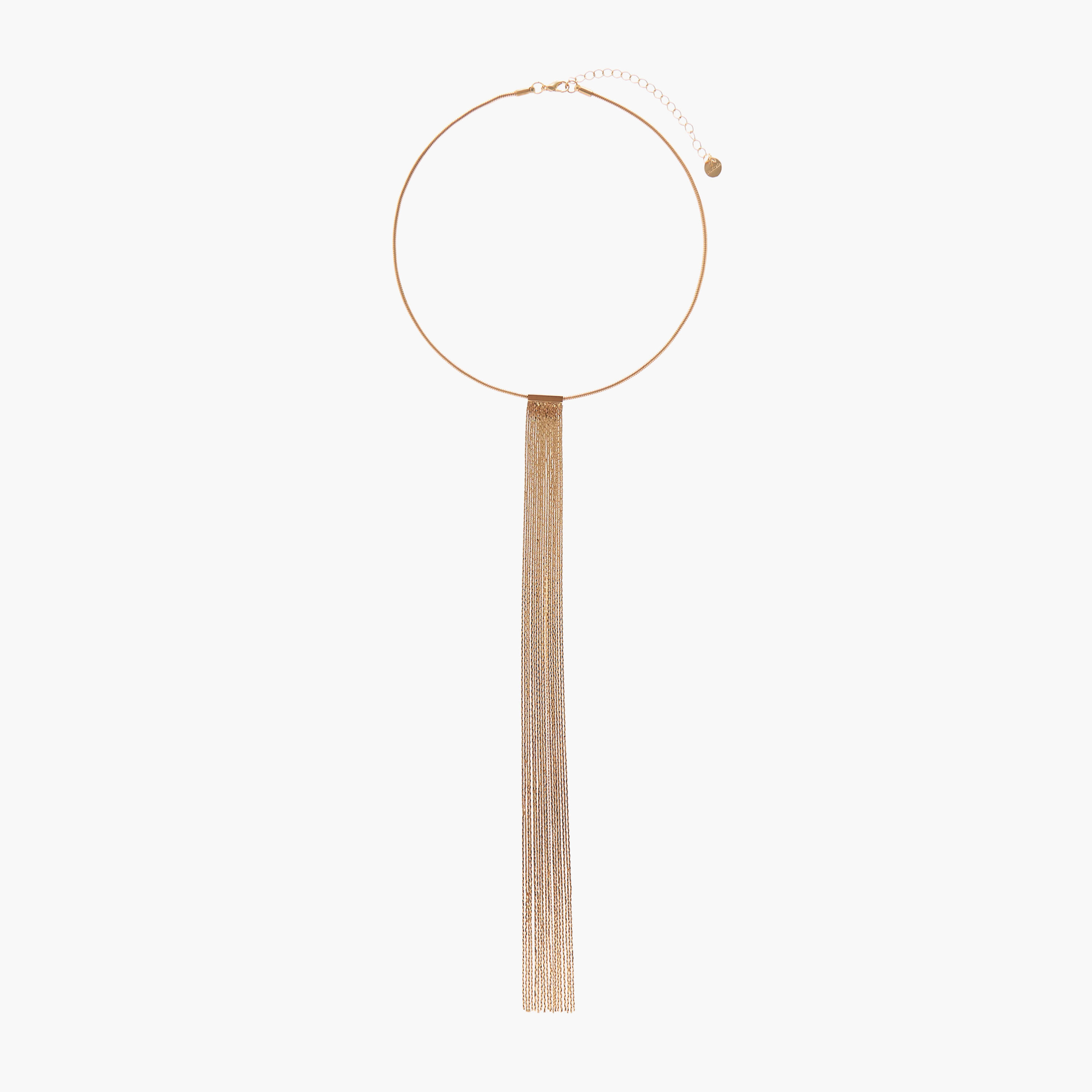 عقد ميتالك بتفاصيل شرّابة-women-watchesandjewellery-jewellery-necklacesandpendants-image-1