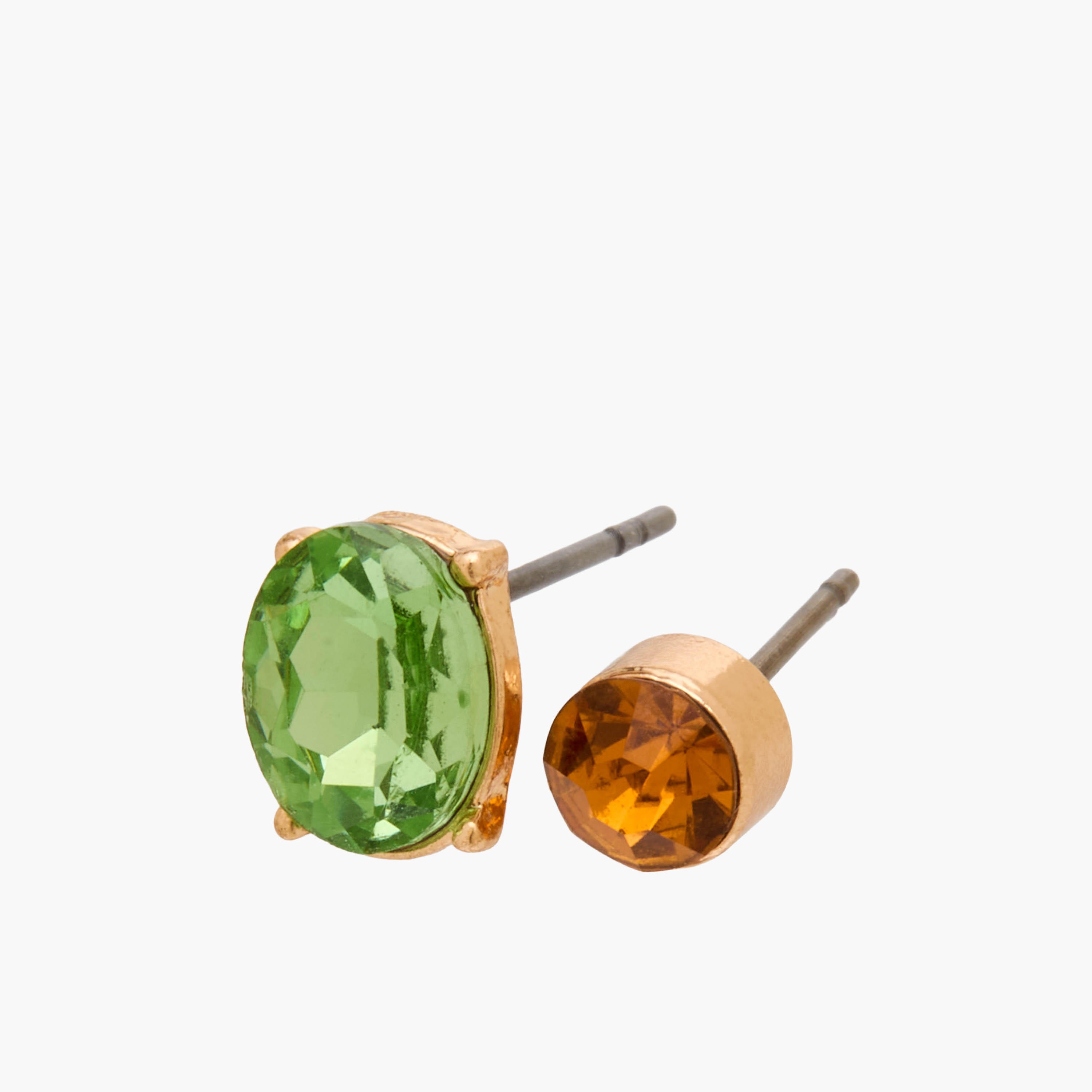 Pack of 8 Metal Crystal Stone Embellished Stud Earrings with Pushback Closure-women-watchesandjewellery-jewellery-earrings-image-4