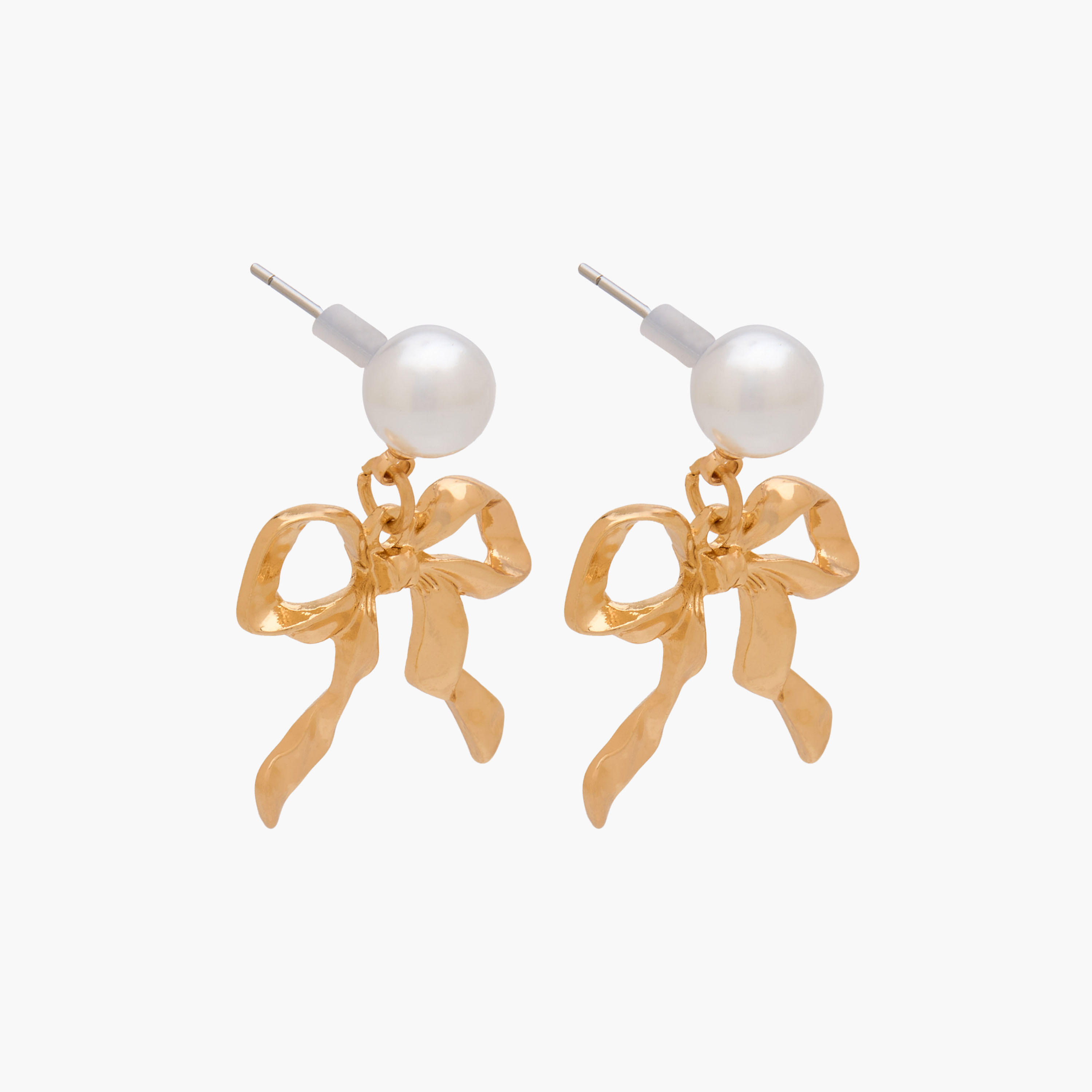 طقم حلق متدلّي معدن مزين باللؤلؤ بمكبس إغلاق خلفي عبوة من قطعتين-women-watchesandjewellery-jewellery-earrings-image-2