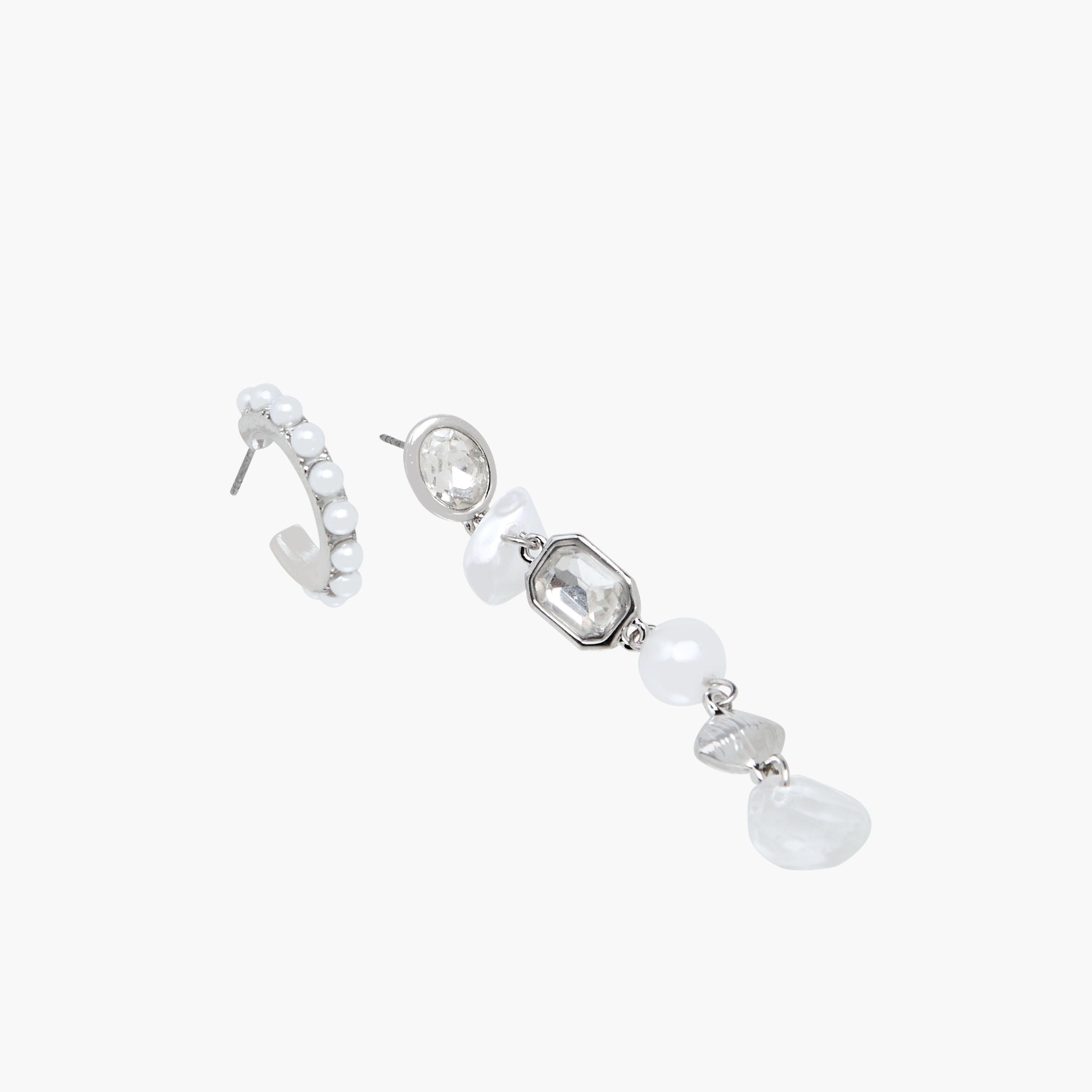 Pack of 2 Embellished Earrings with Pushback Closure-women-watchesandjewellery-jewellery-earrings-image-3
