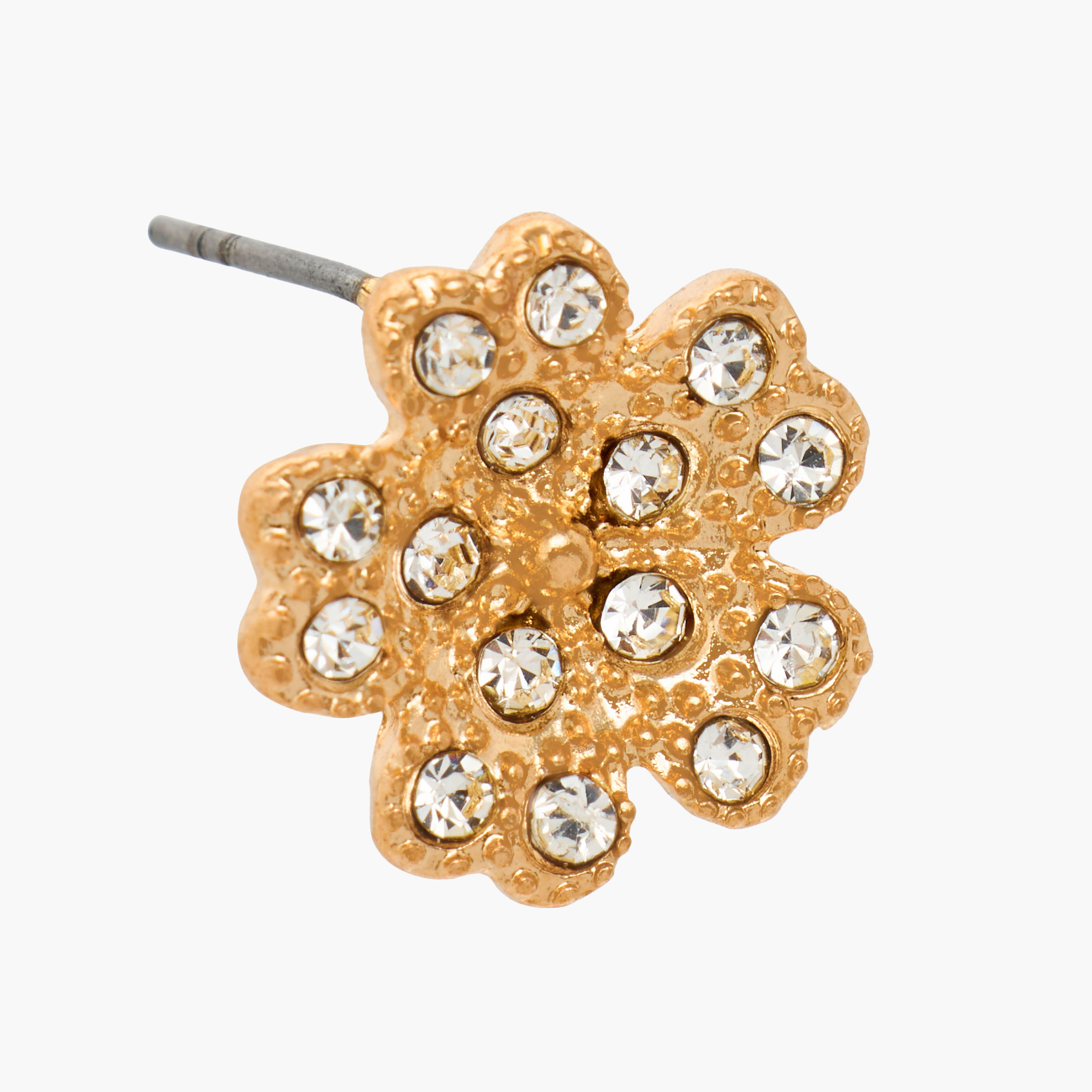 طقم حلق مرصّع بلون ذهبي بتفاصيل مزينة مع مكبس إغلاق خلفي 3 قطع-women-watchesandjewellery-jewellery-earrings-image-5
