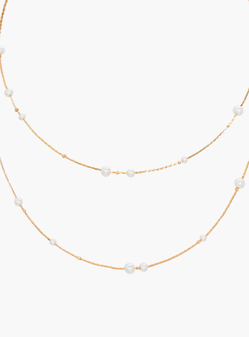 عقد معدن طبقات بتفاصيل لؤلؤ-women-watchesandjewellery-jewellery-necklacesandpendants-image-2