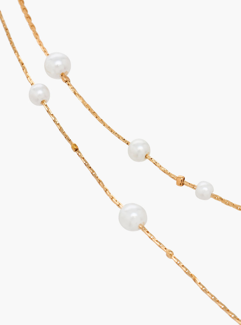 عقد معدن طبقات بتفاصيل لؤلؤ-women-watchesandjewellery-jewellery-necklacesandpendants-image-4