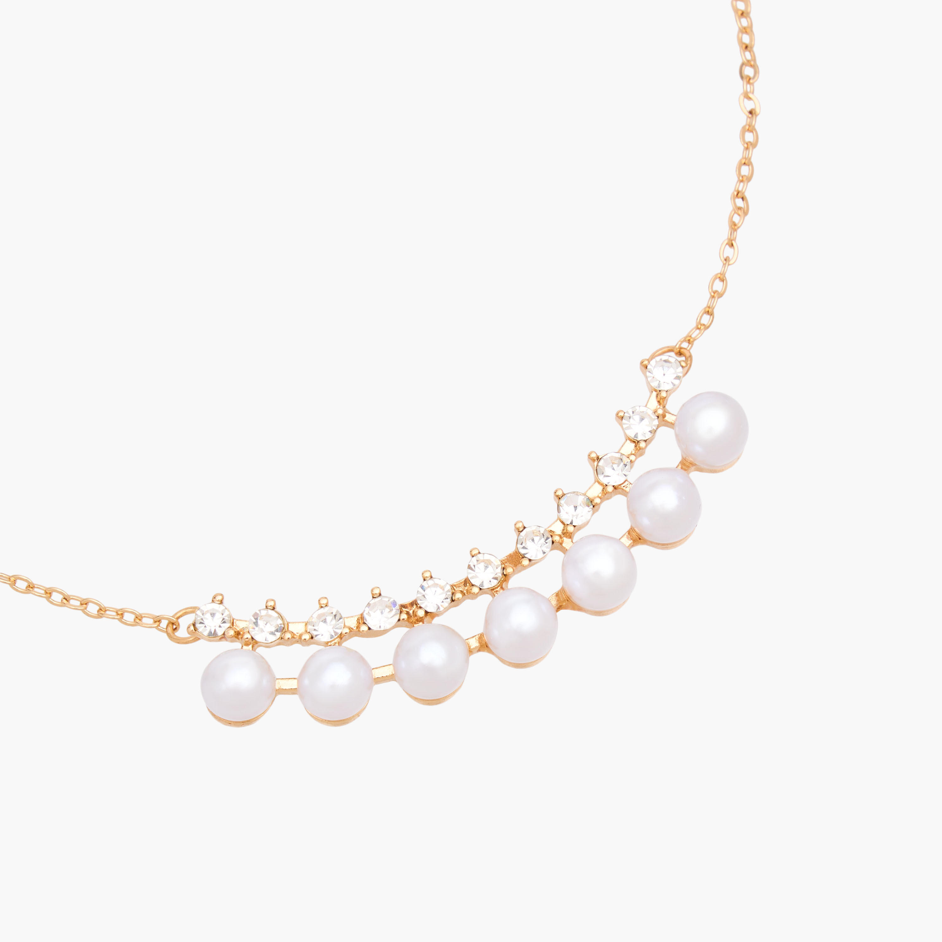 Metal Pearl Detail Necklace-women-watchesandjewellery-jewellery-necklacesandpendants-image-4