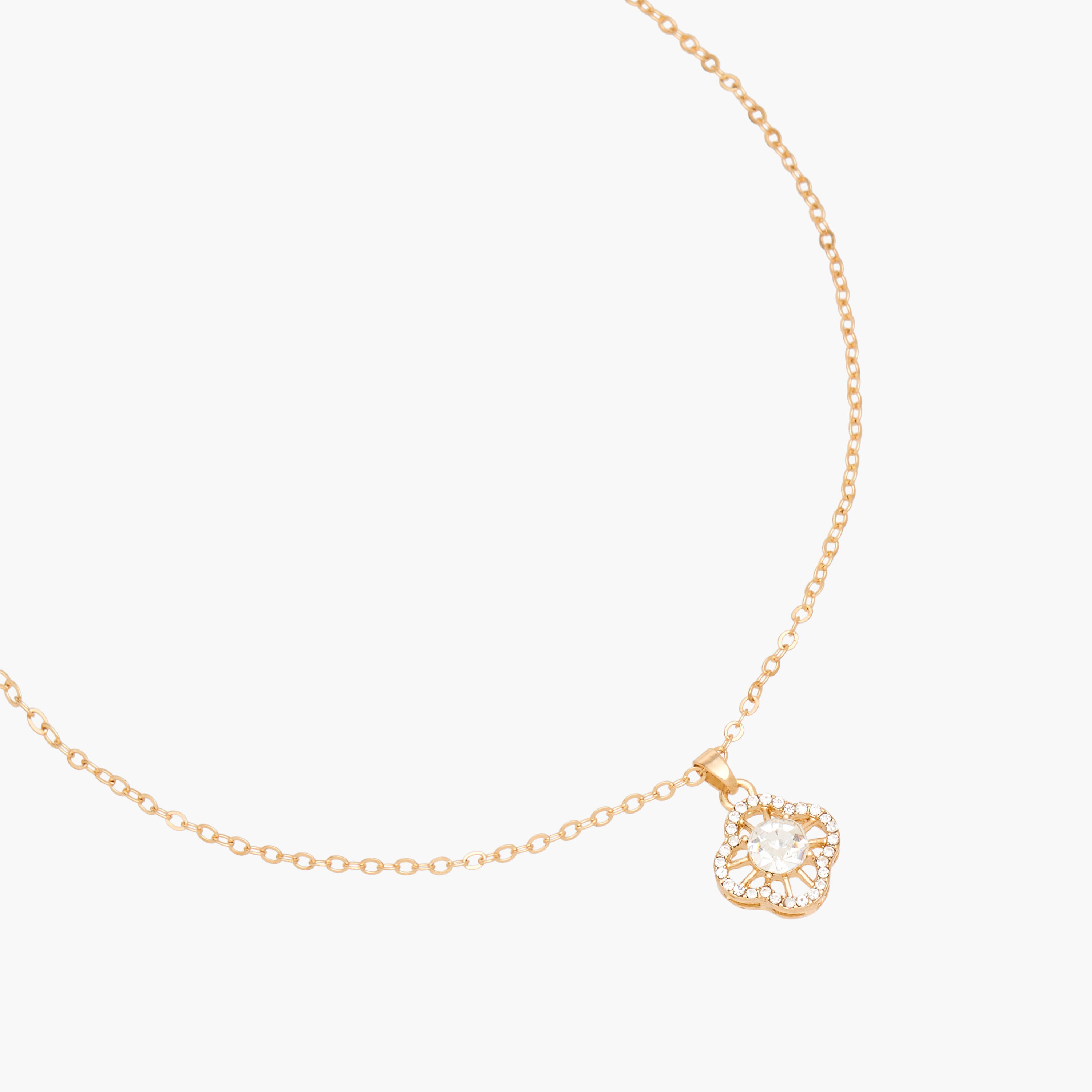Metal Pendant Necklace with Stone Embellishment-women-watchesandjewellery-jewellery-necklacesandpendants-image-2