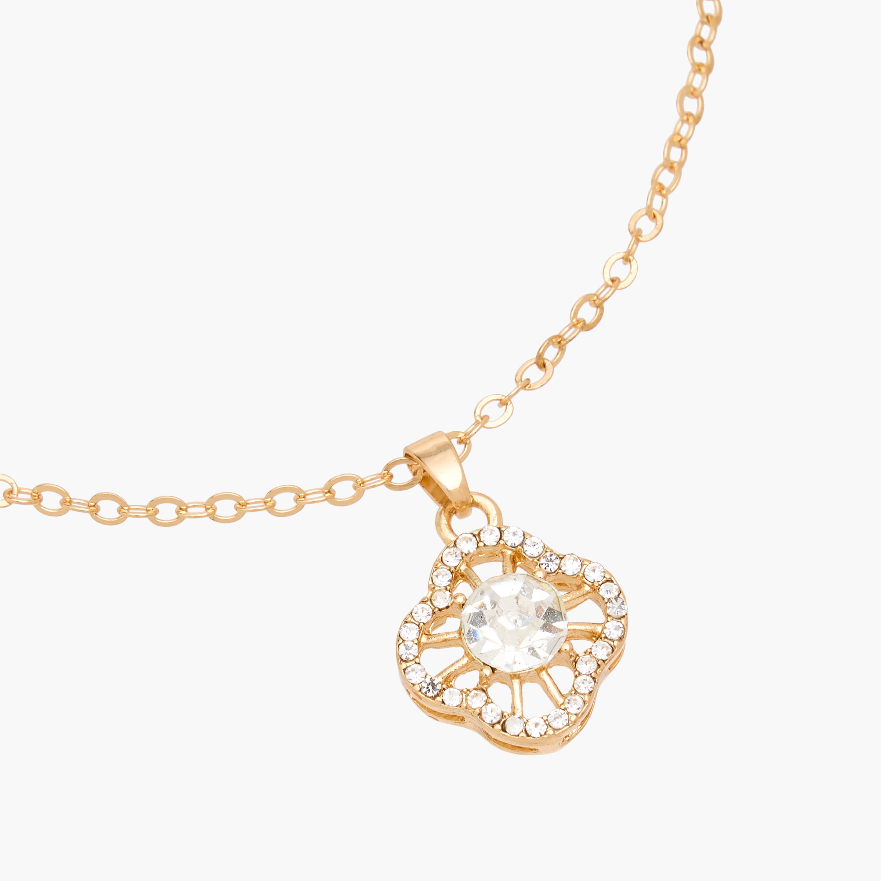 Metal Pendant Necklace with Stone Embellishment-women-watchesandjewellery-jewellery-necklacesandpendants-image-4