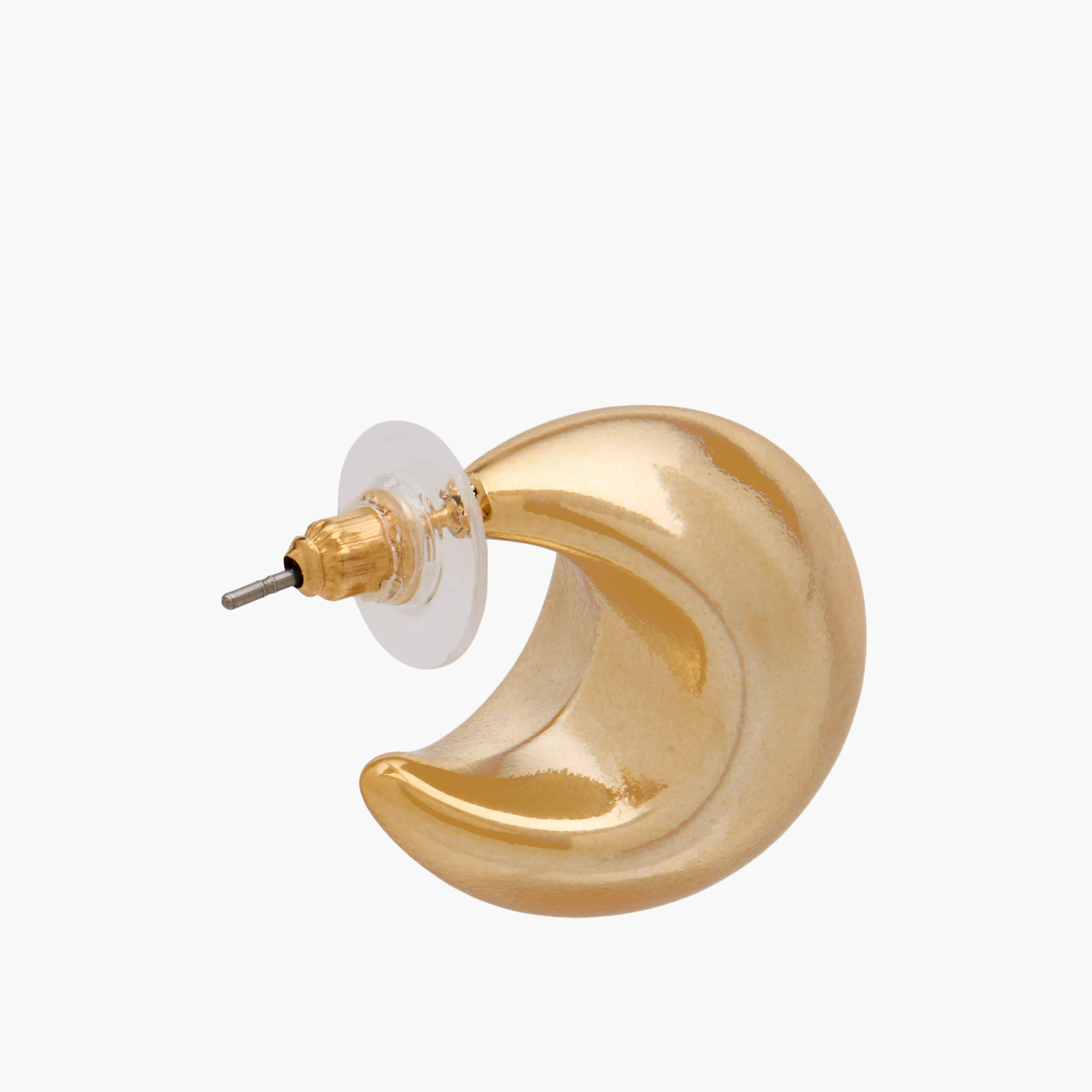 Pack of 3 Metal Gold Tone Hoop Earrings with Pushback Closure-women-watchesandjewellery-jewellery-earrings-image-6