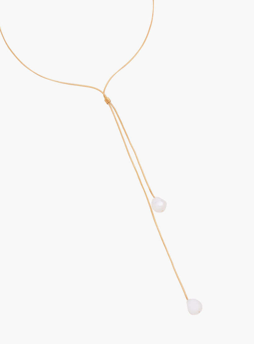 عقد ذهبي اللون مزين باللؤلؤ-women-watchesandjewellery-jewellery-necklacesandpendants-image-2