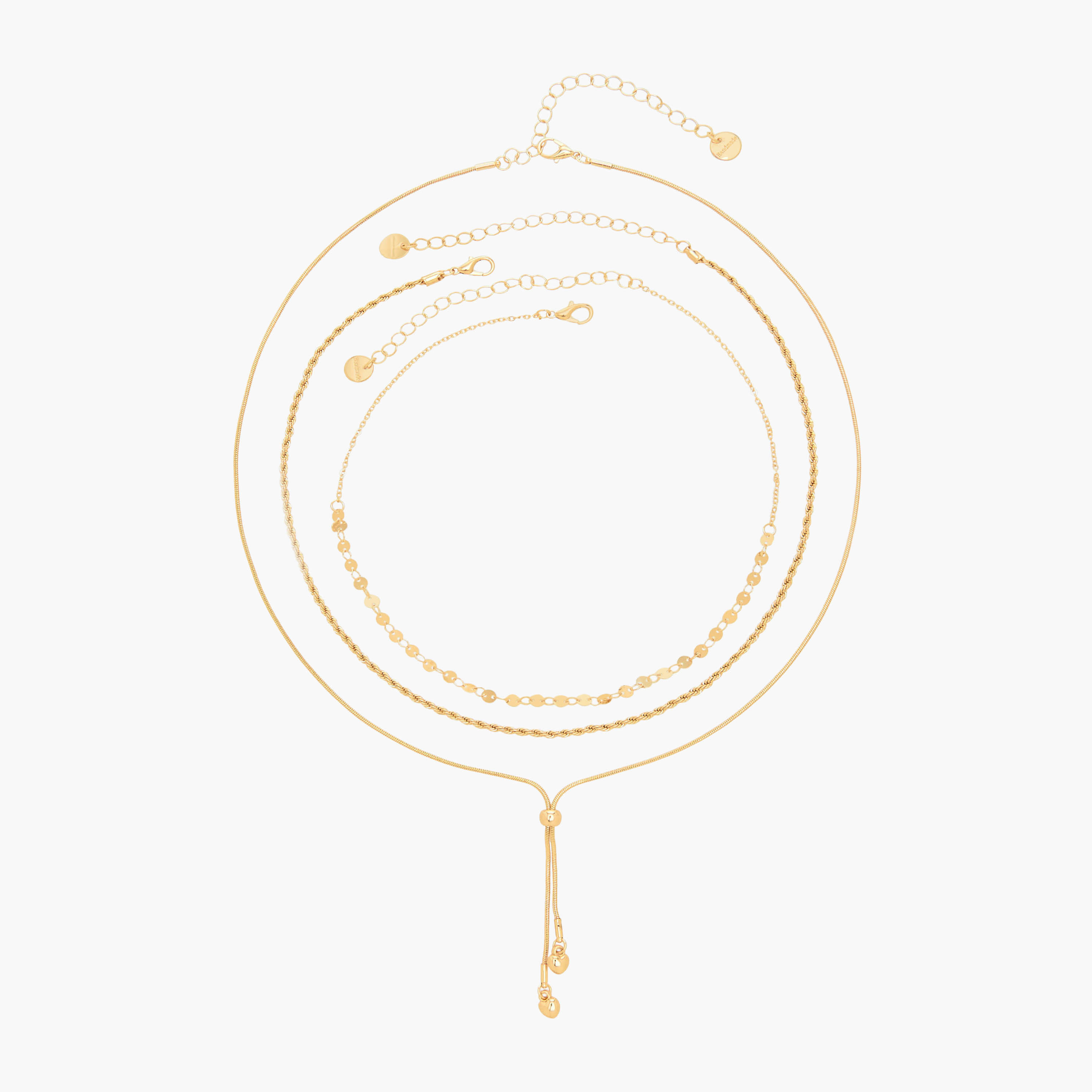 Set of 3 - Gold Tone Necklace with Assorted Design-women-watchesandjewellery-jewellery-necklacesandpendants-image-1