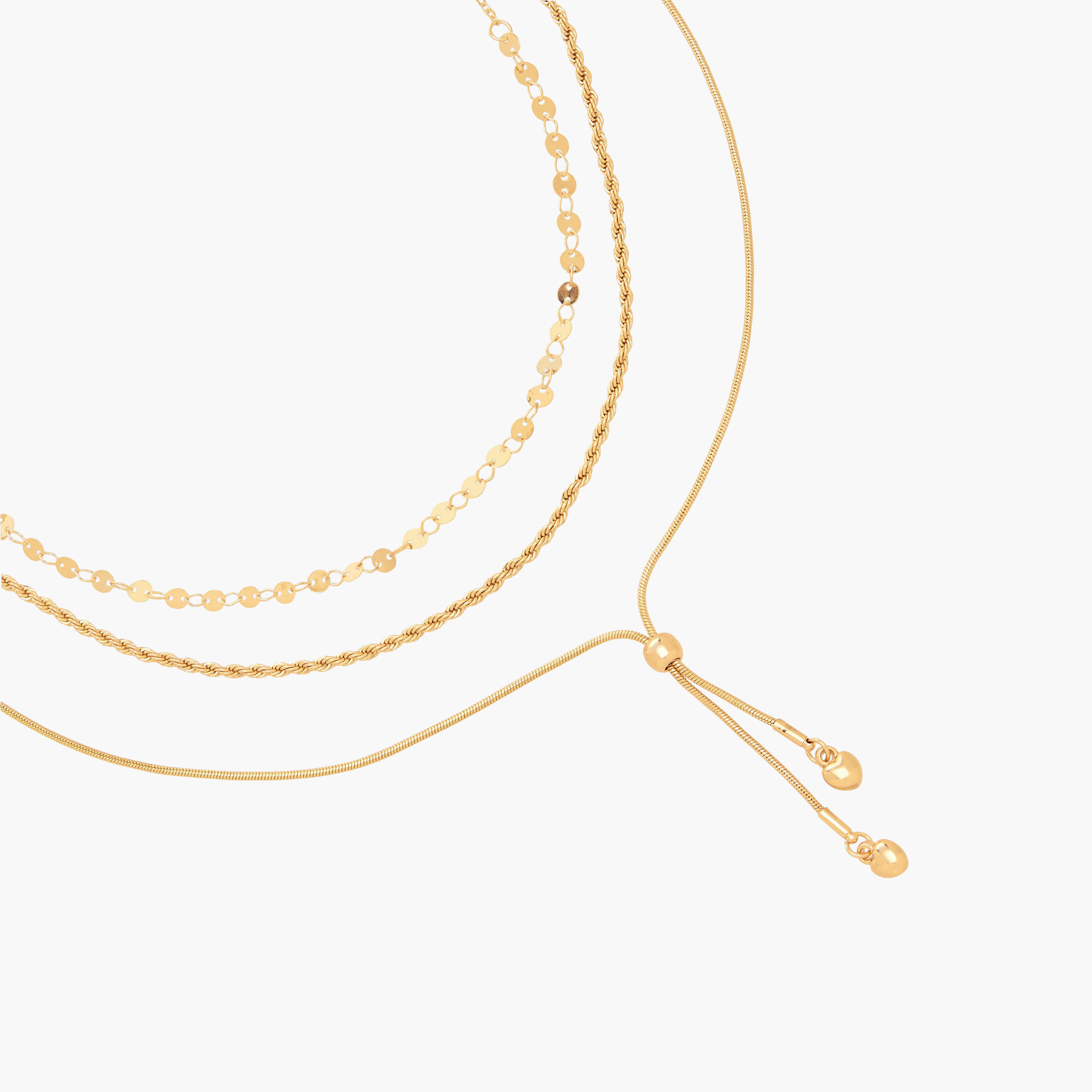 Set of 3 - Gold Tone Necklace with Assorted Design-women-watchesandjewellery-jewellery-necklacesandpendants-image-6