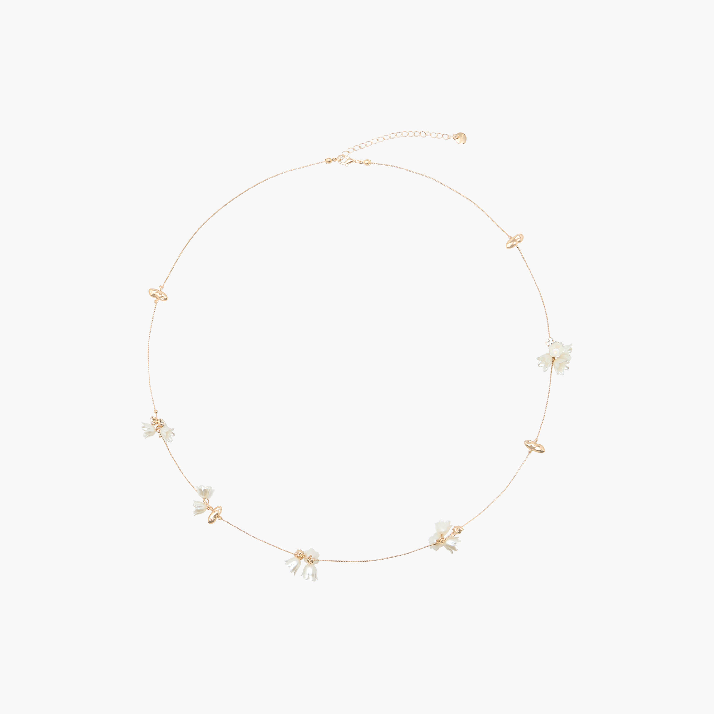 عقد ميتاليك بتزيينات أزهار-women-watchesandjewellery-jewellery-necklacesandpendants-image-1
