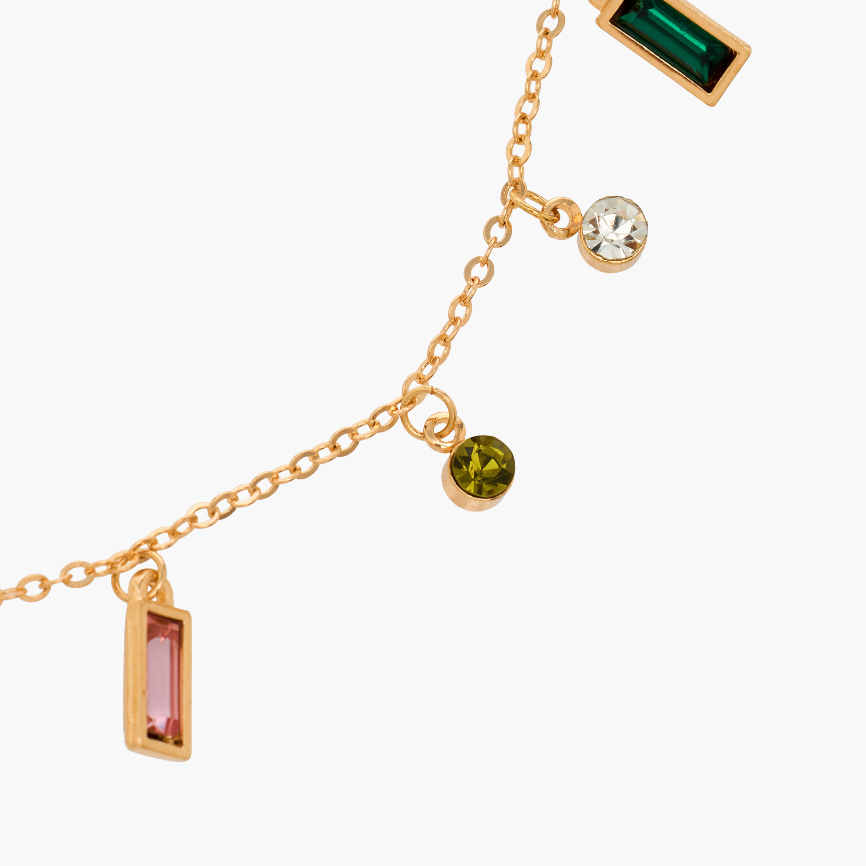 Metal Crystal Necklace with Lobster Clasp Closure-women-watchesandjewellery-jewellery-necklacesandpendants-image-4