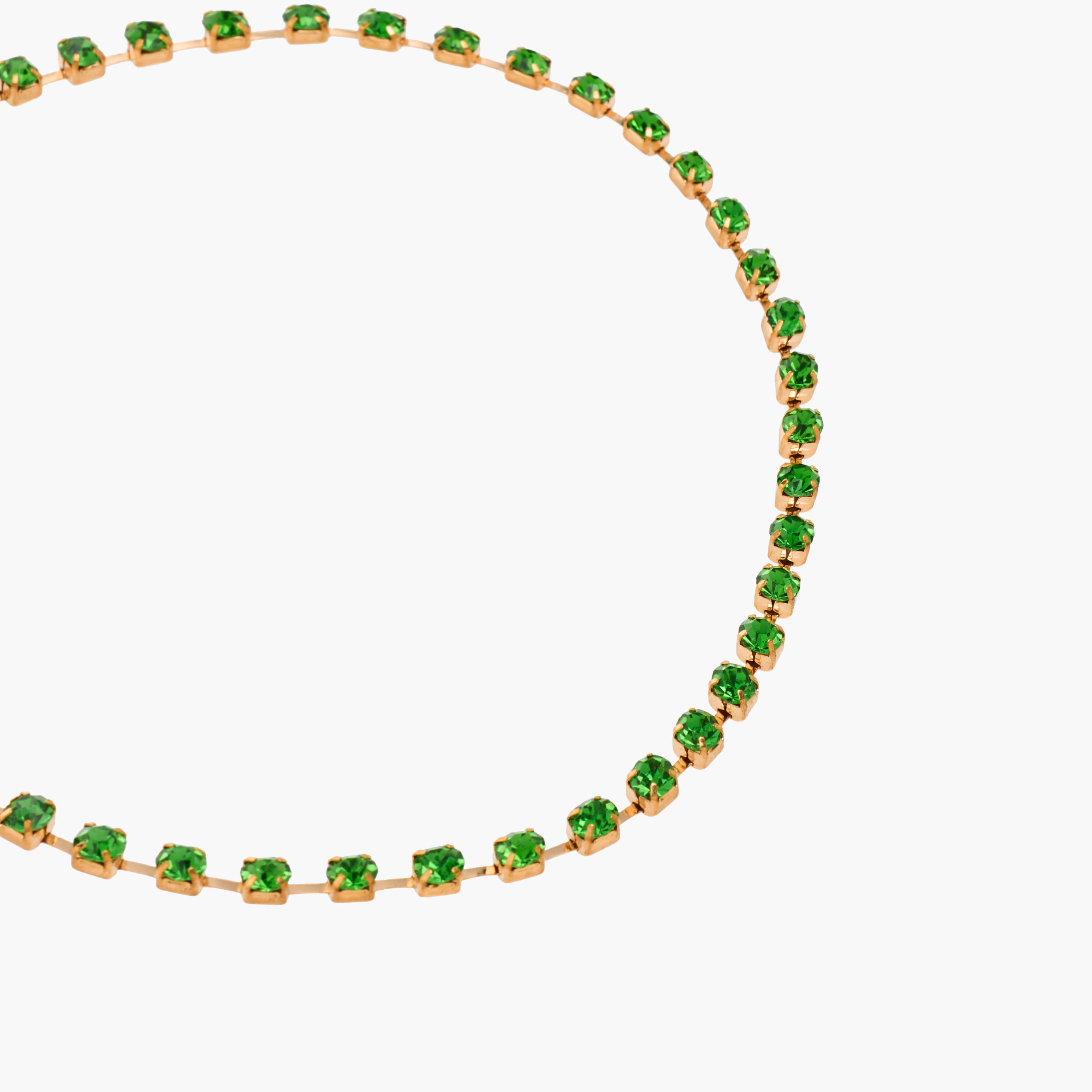 عقد تشوكر معدن مزين بالكريستال-women-watchesandjewellery-jewellery-necklacesandpendants-image-2