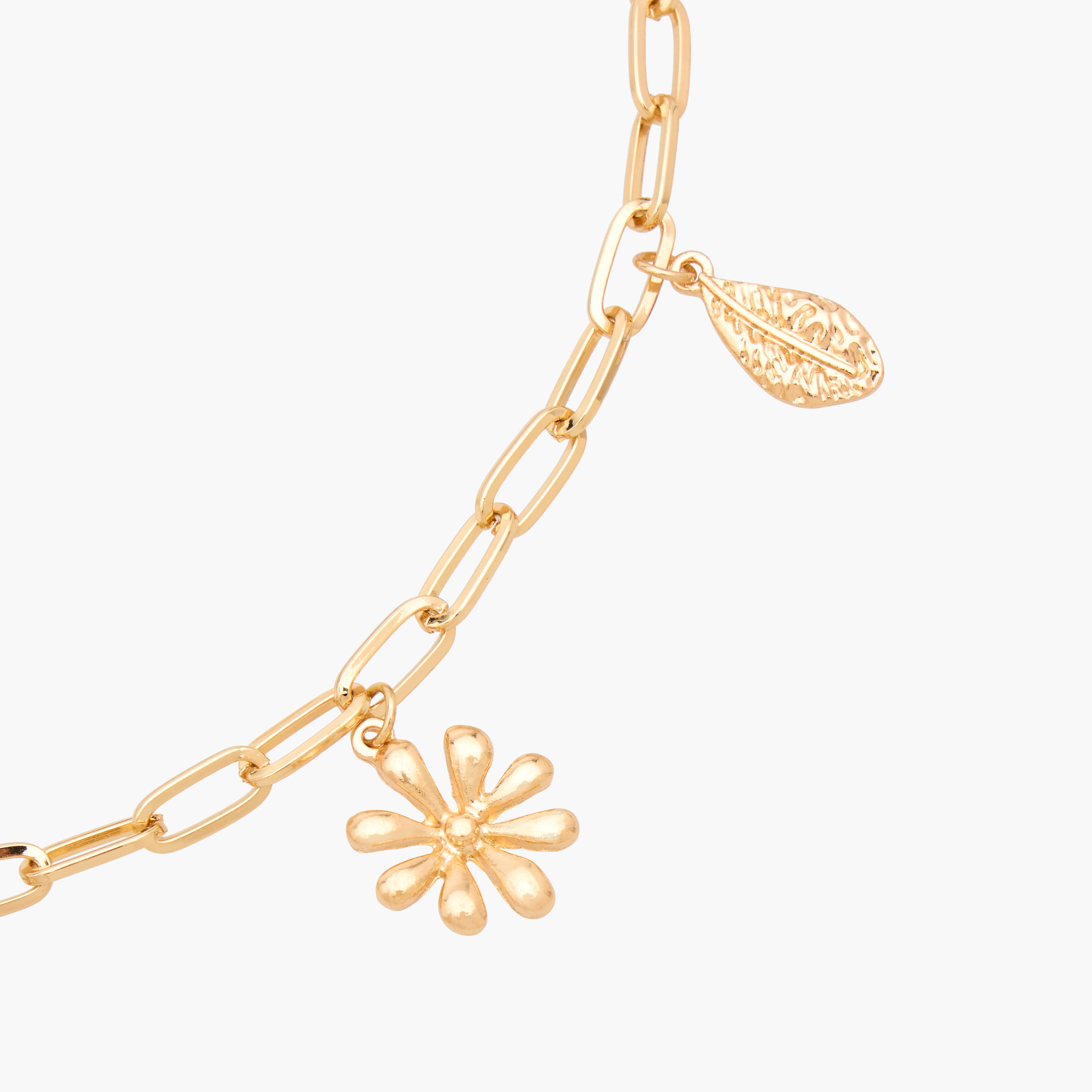 Gold Tone Necklace with Charm Accents-women-watchesandjewellery-jewellery-necklacesandpendants-image-4